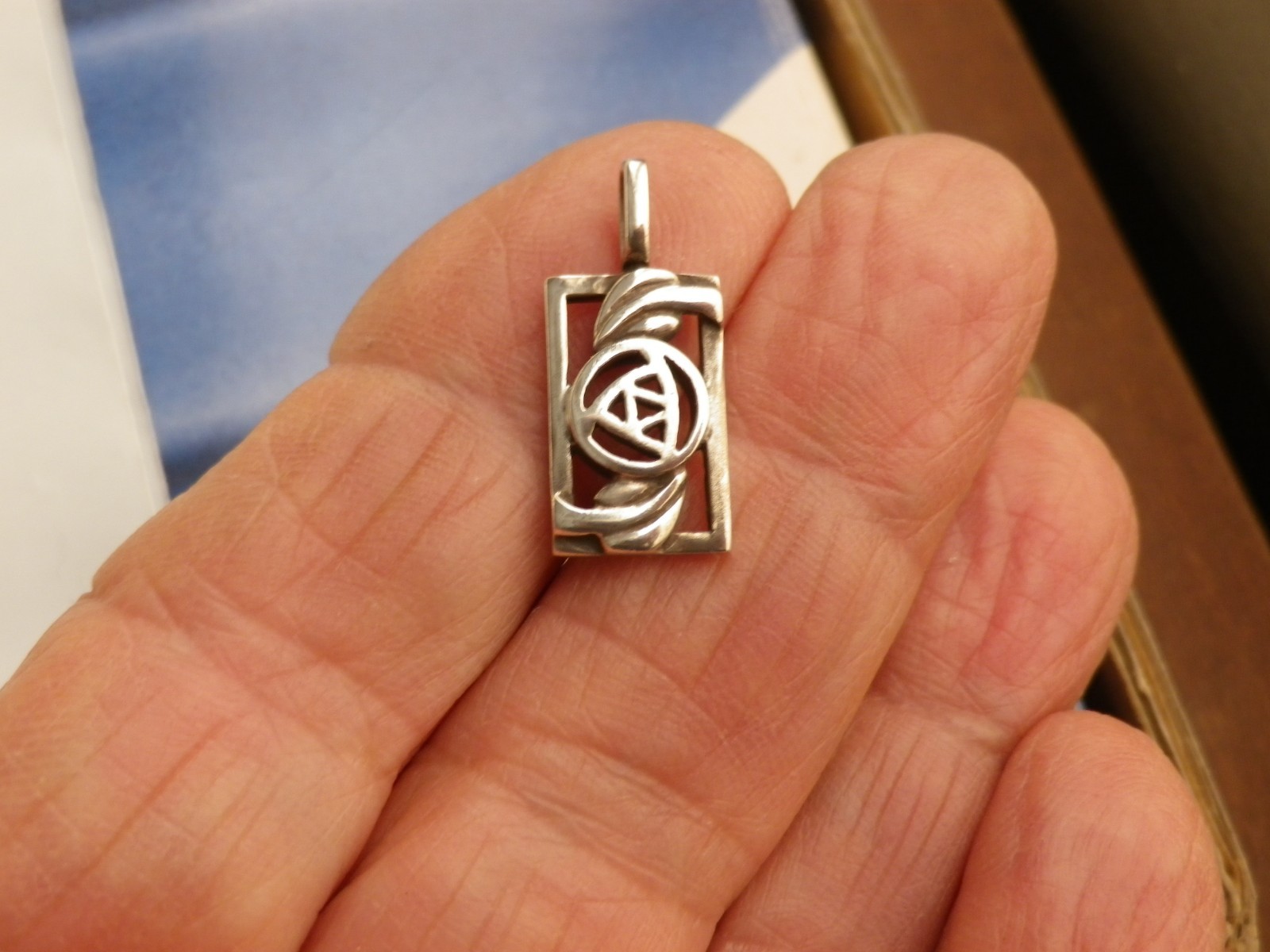 Vintage Small 925 Sterling Silver Celtic Knot Pendant by KH Kit Heath