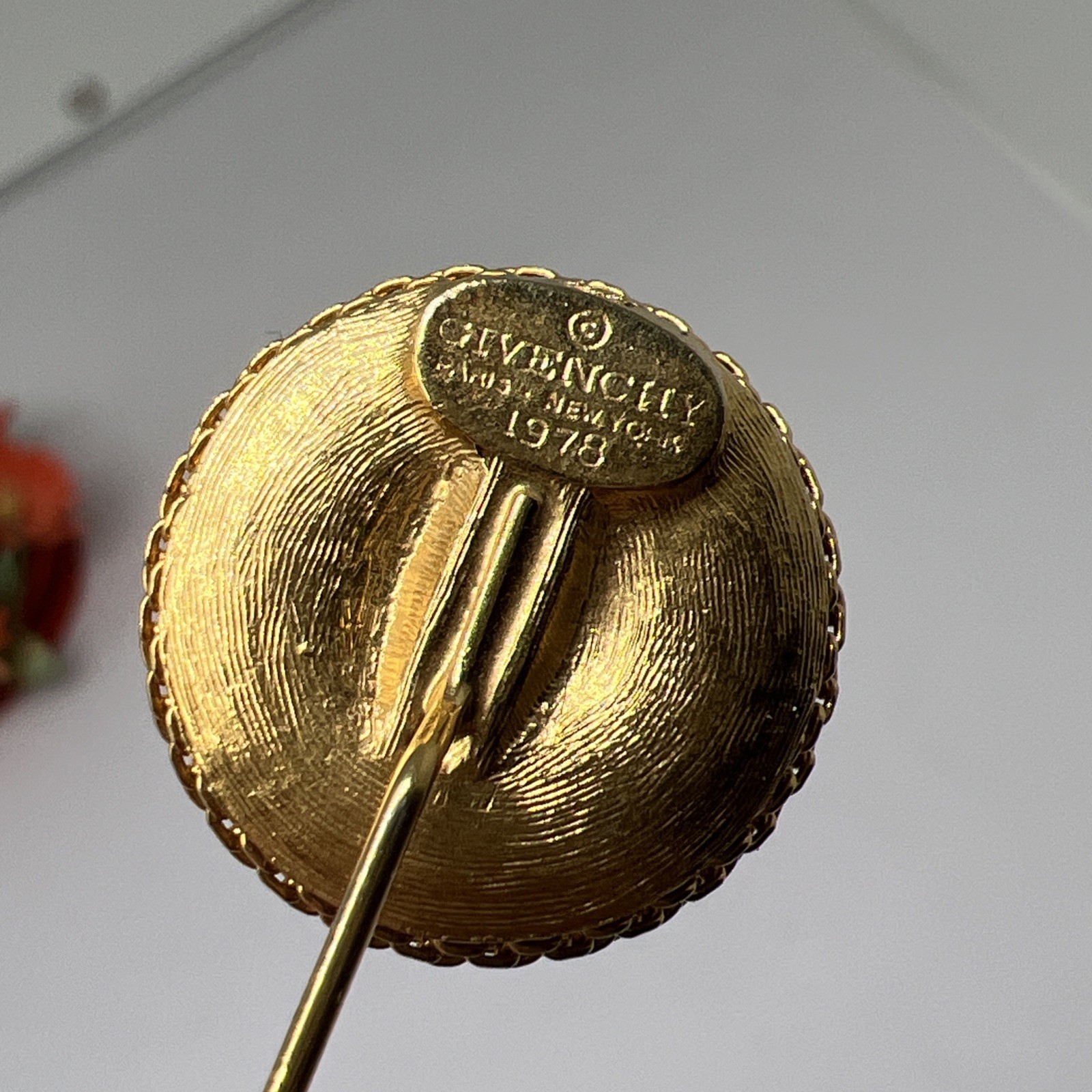 Rare Signed Givenchy 1978 Stick Pin (9023)