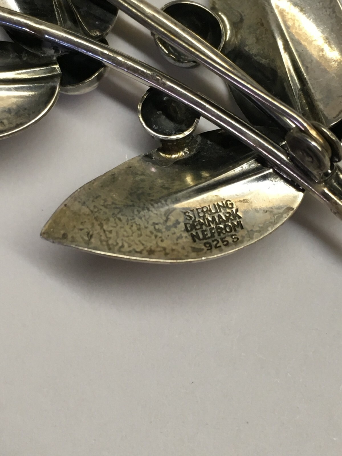 Vintage N E From Sterling 925 Brooch Pin Denmark Signed