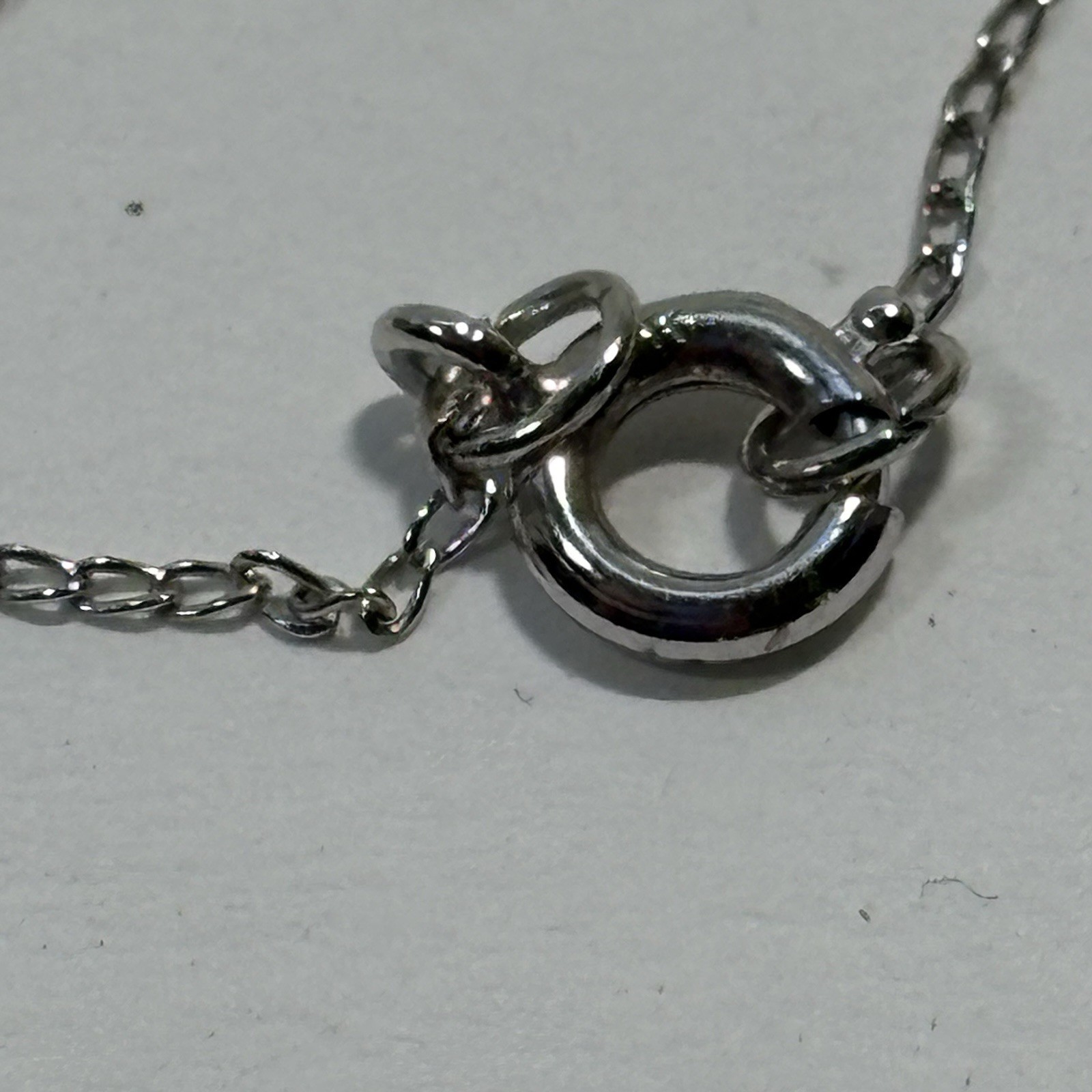 VTG Art Deco Black Onyx Diamond Filigree Pendant Necklace Sterling Silver 18″