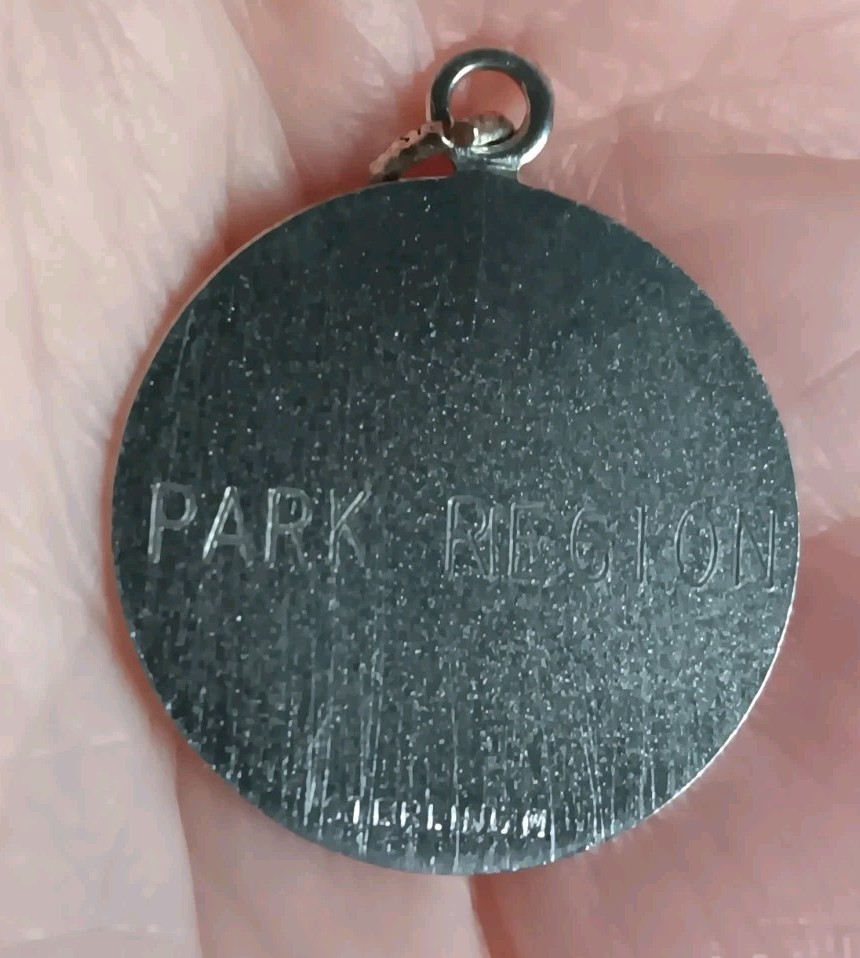Vtg 1965 Wells Top Hat Logo Sterling Silver Pres. President Charm Park Region