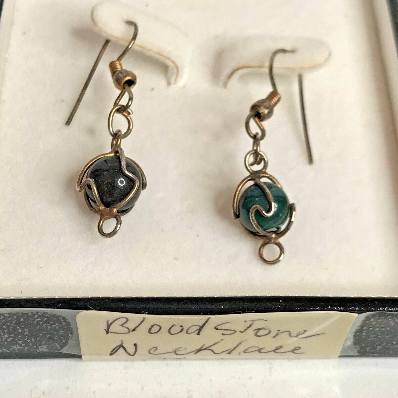 Vintage Bloodstone Necklace & Matching Earrings