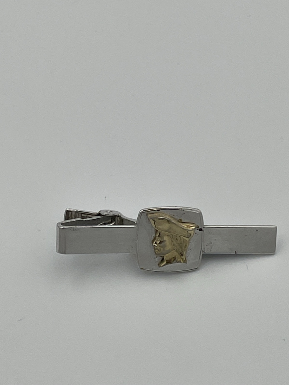 Vintage Anson Tie Clip Bar Paul Revere gold tone Colonial