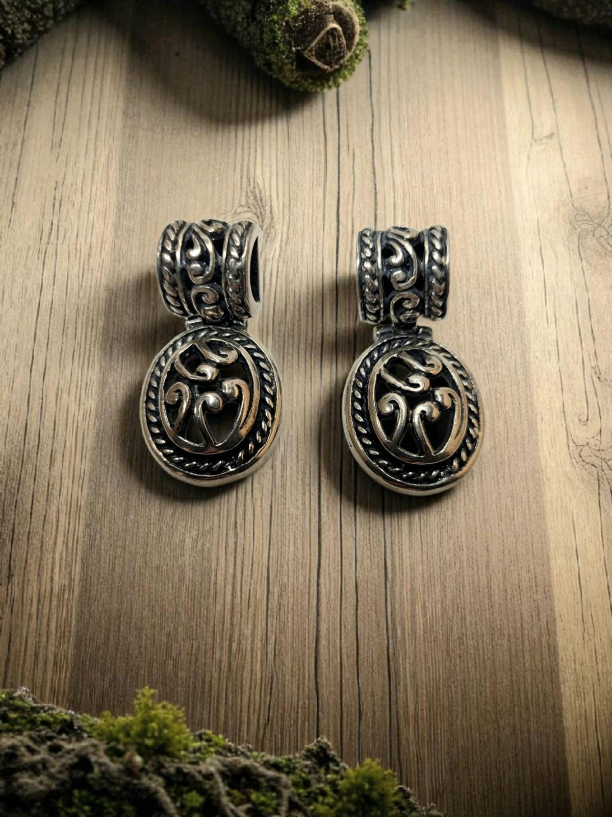 Vintage 925 ATI Mexico Sterling Silver 1.34″ Drop Dangle Earrings