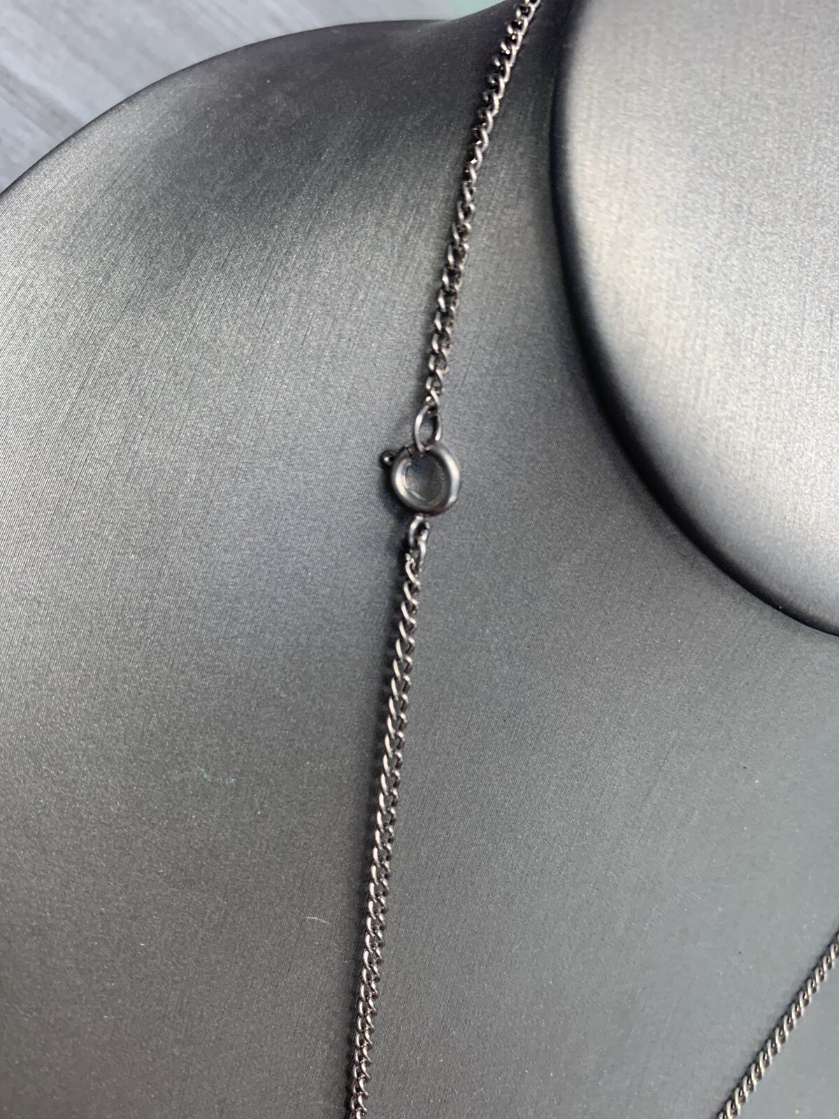 Vintage Pewter BDA Zodiac astrology Libra Horoscope Pendant Necklace 18”