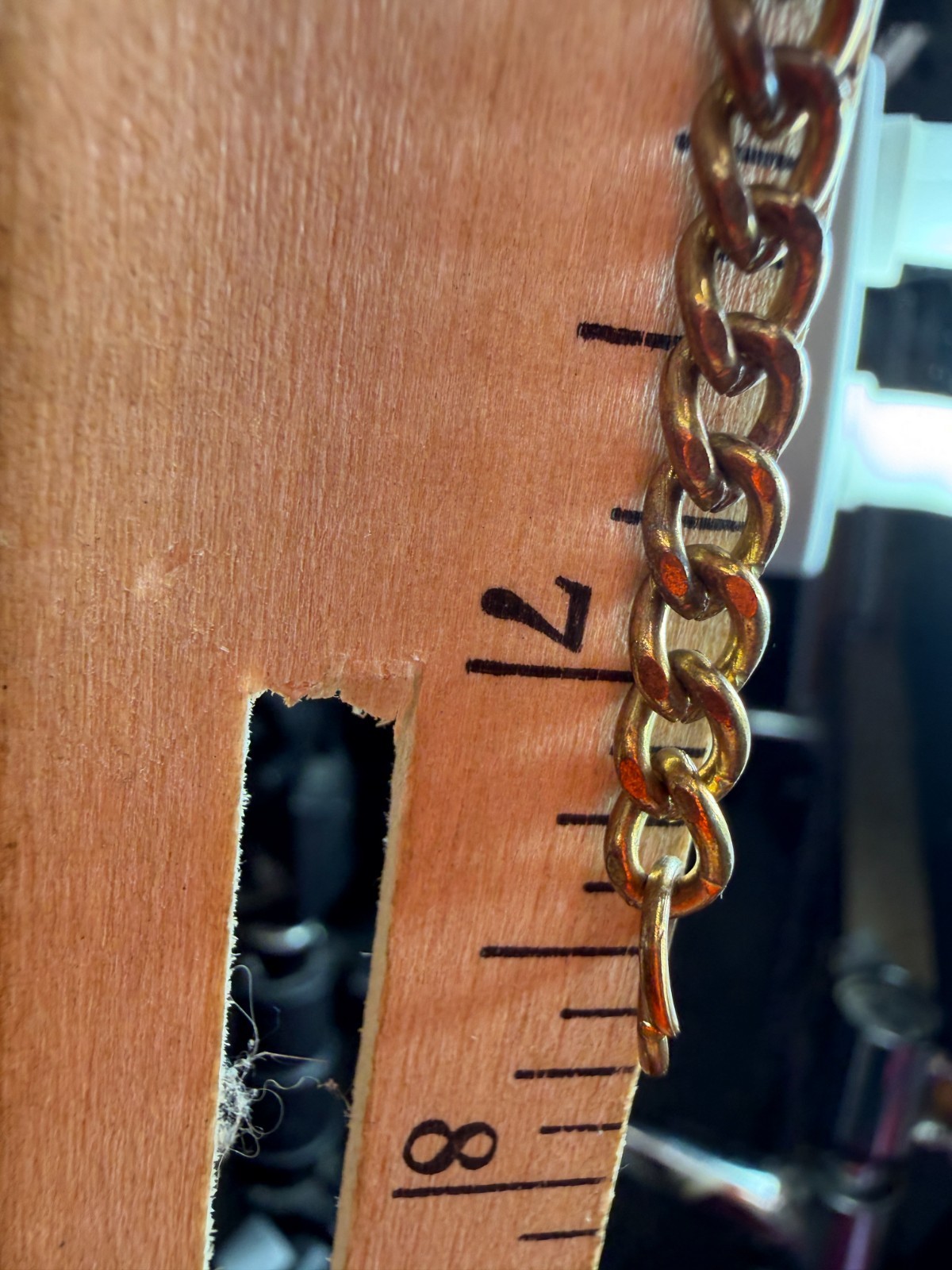 Vintage Bracelet Sweetheart Chain Brass? 7 Inches Lightweight
