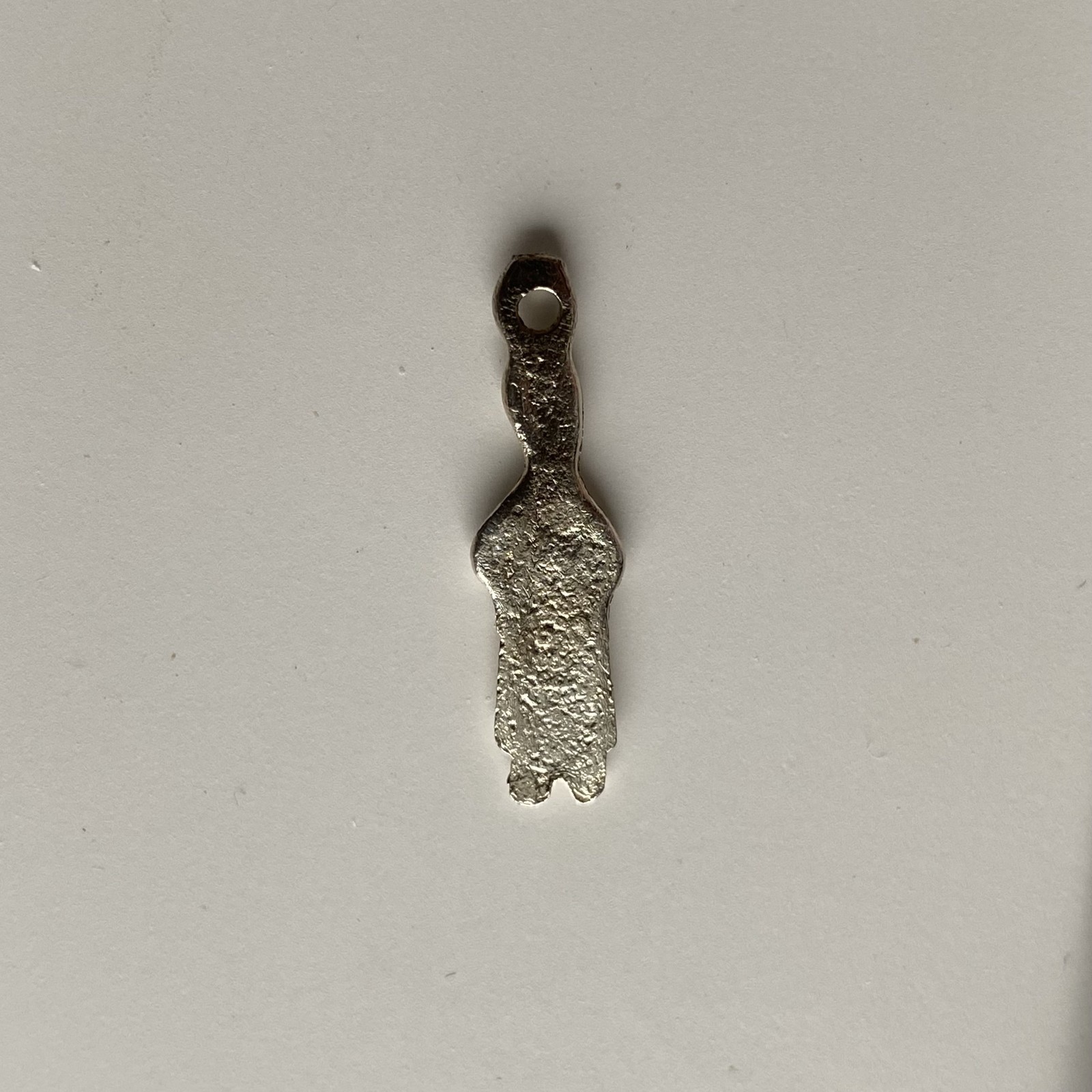 Vintage Mexico Milagro Charm Mexican ExVoto Religious Pendant Amulet Silver Tone