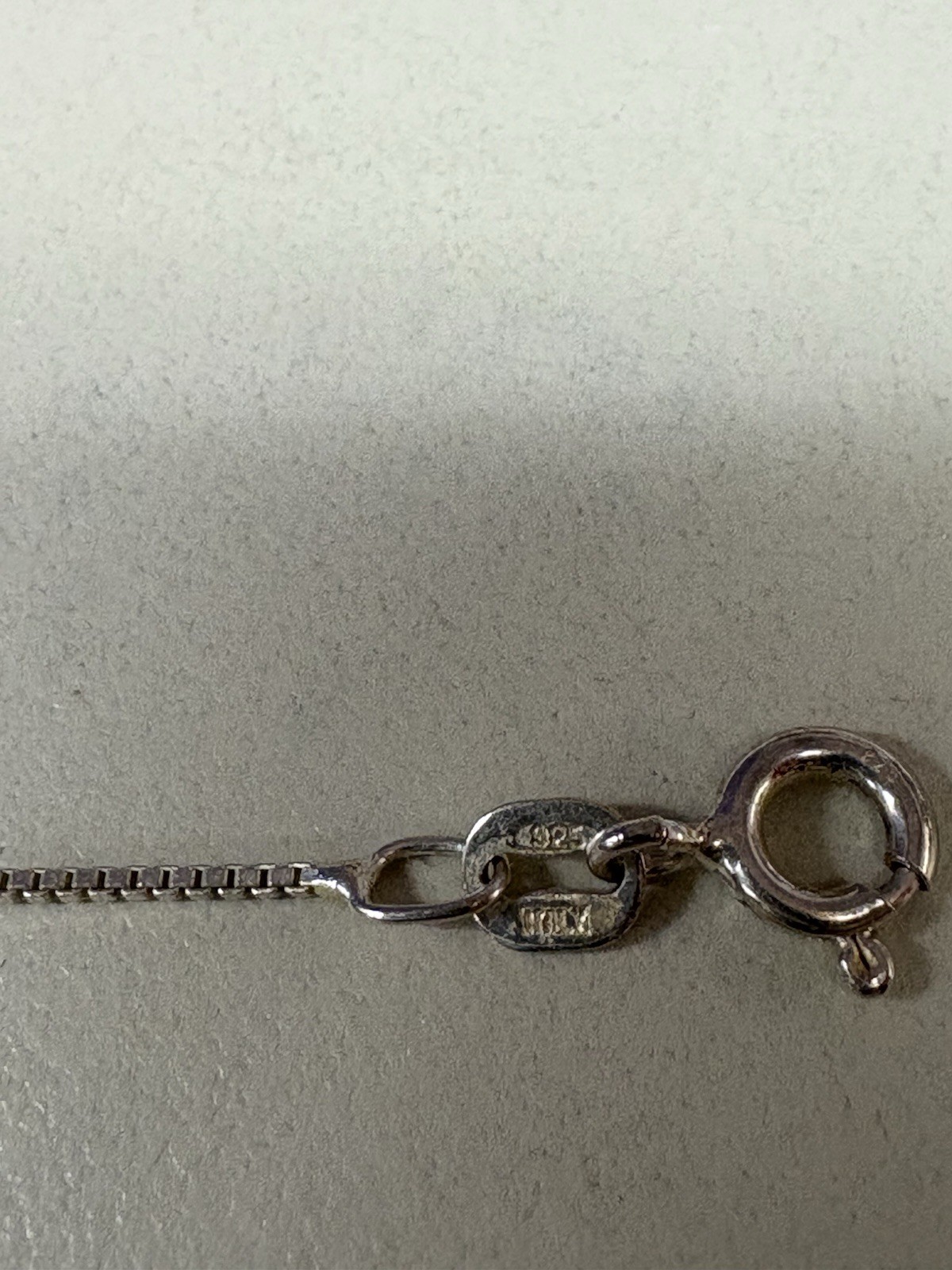 Beautiful Vintage Unique Pink Stone 925 Italy Pendant & Chain Necklace 925 Nice