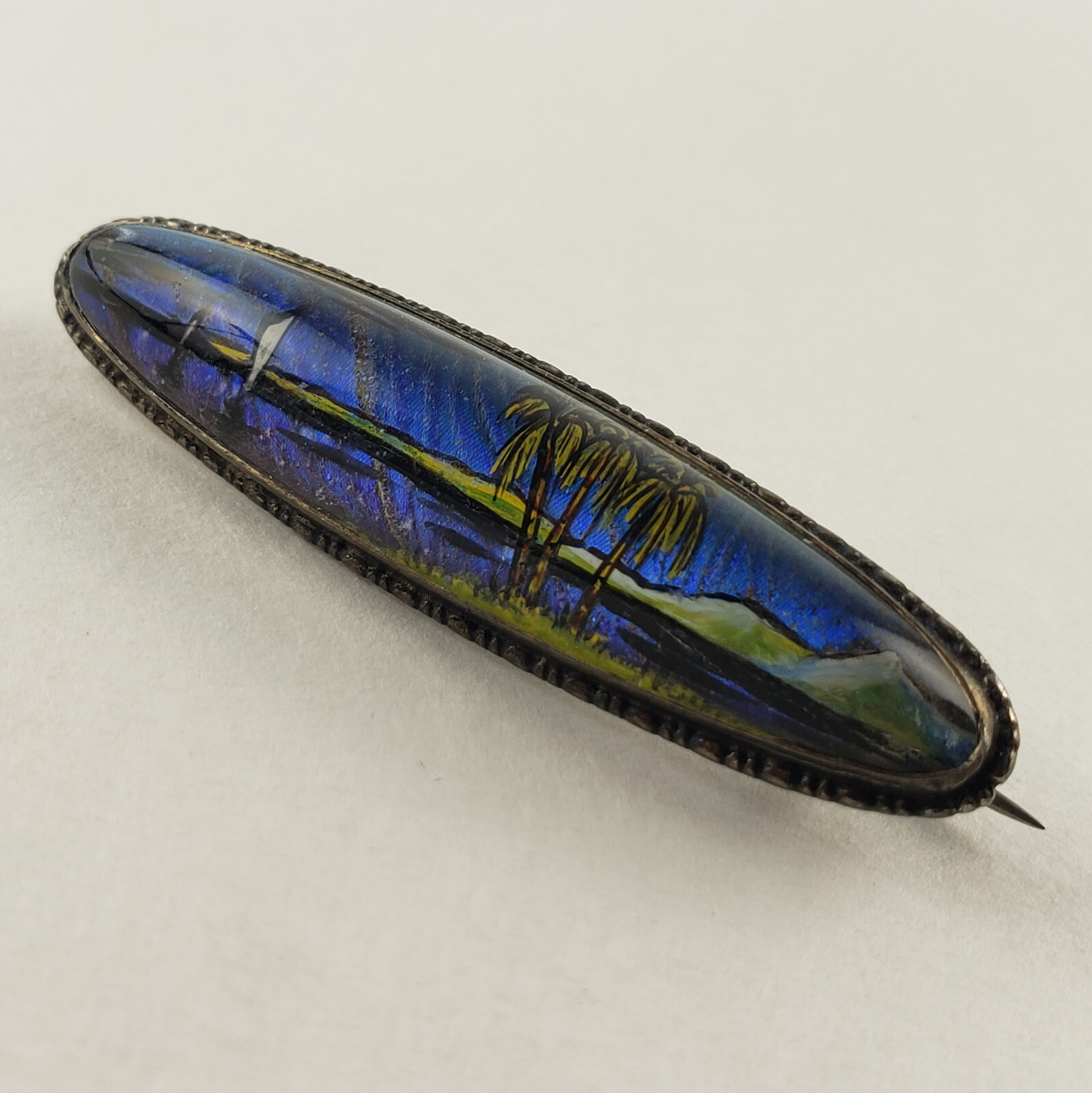 Sterling Silver TLM England Butterfly Wing Brooch Art Deco 6.6g [7371]
