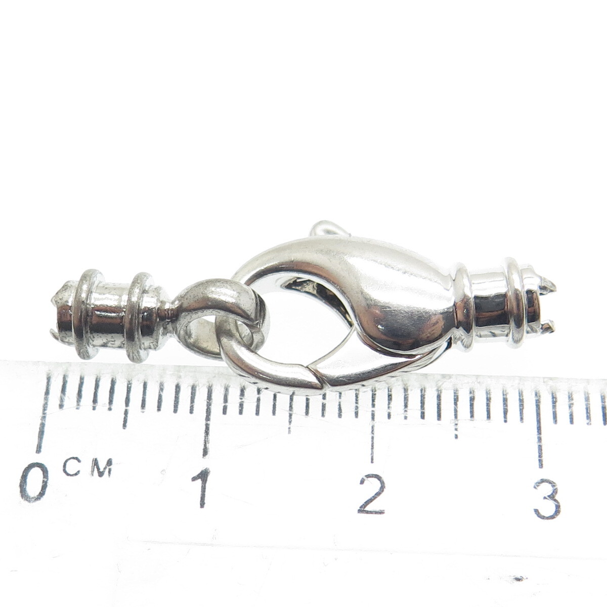 LALOOP 925 Sterling Silver Vintage Bracelet / Necklace Lobster Claw Clasp Lock