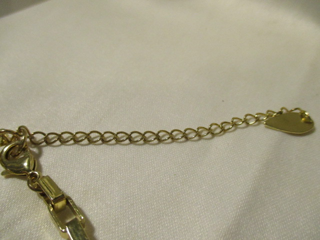 COLDWATER CREEK Goldtone with White Enamel Squares 34″ Long w/ 3″ Extender