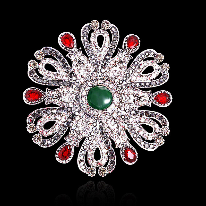 Women Vintage Enamel Flower Brooch Women Men Gorgeous Jewelry Gift Accessories
