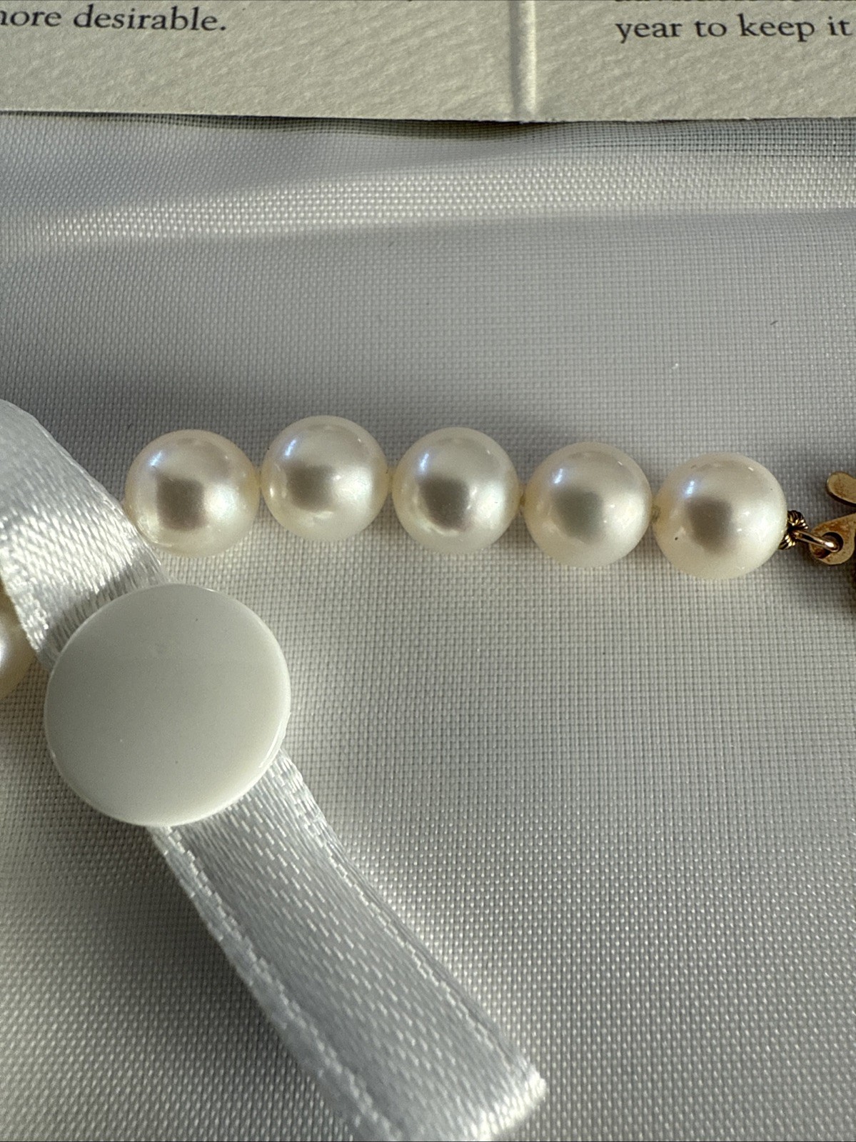 6.5mm Mikimoto Akoya 16″ Long Cultured Pearl Necklace 14K Clasp