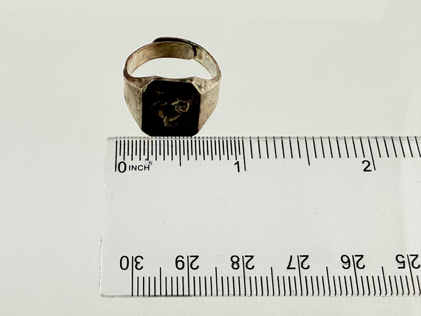 Vintage Robbins Co Attleboro Sterling Silver Lost River Souvenir Adjustable Ring
