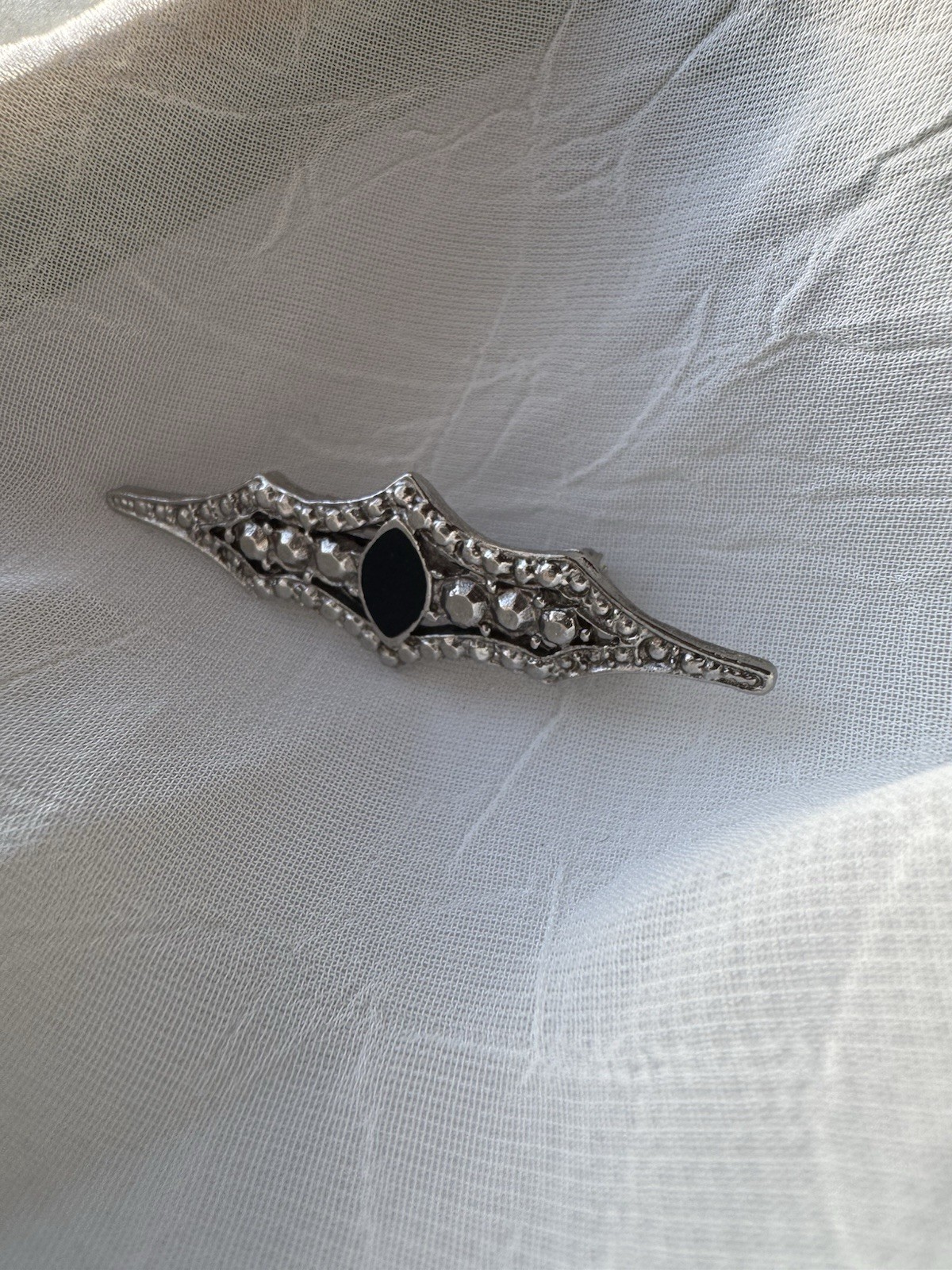 vintage 60s 70s 80s brooch accessory goth punk alternative witchy black silver