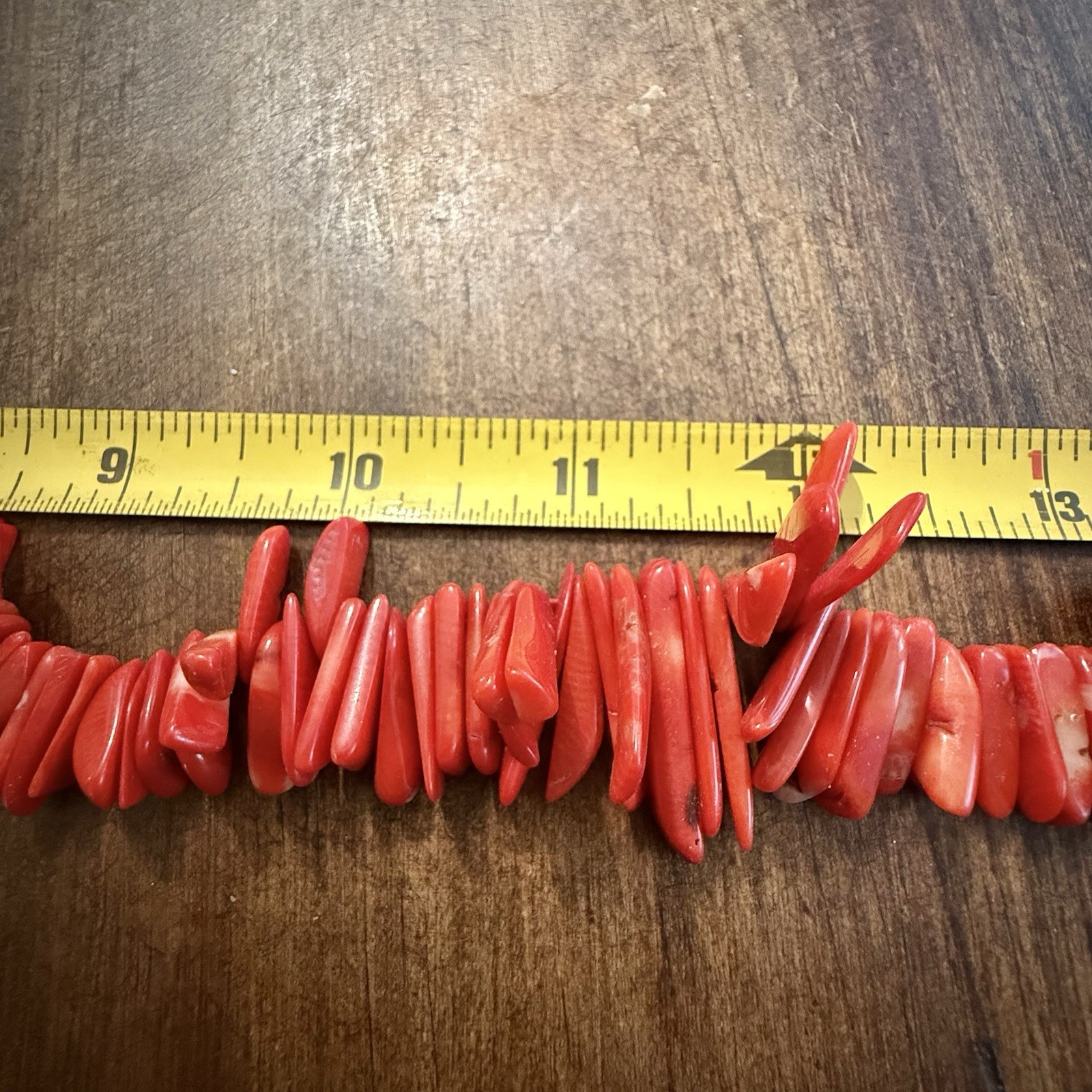 Vintage Red Bamboo Coral Necklace – 22.25”