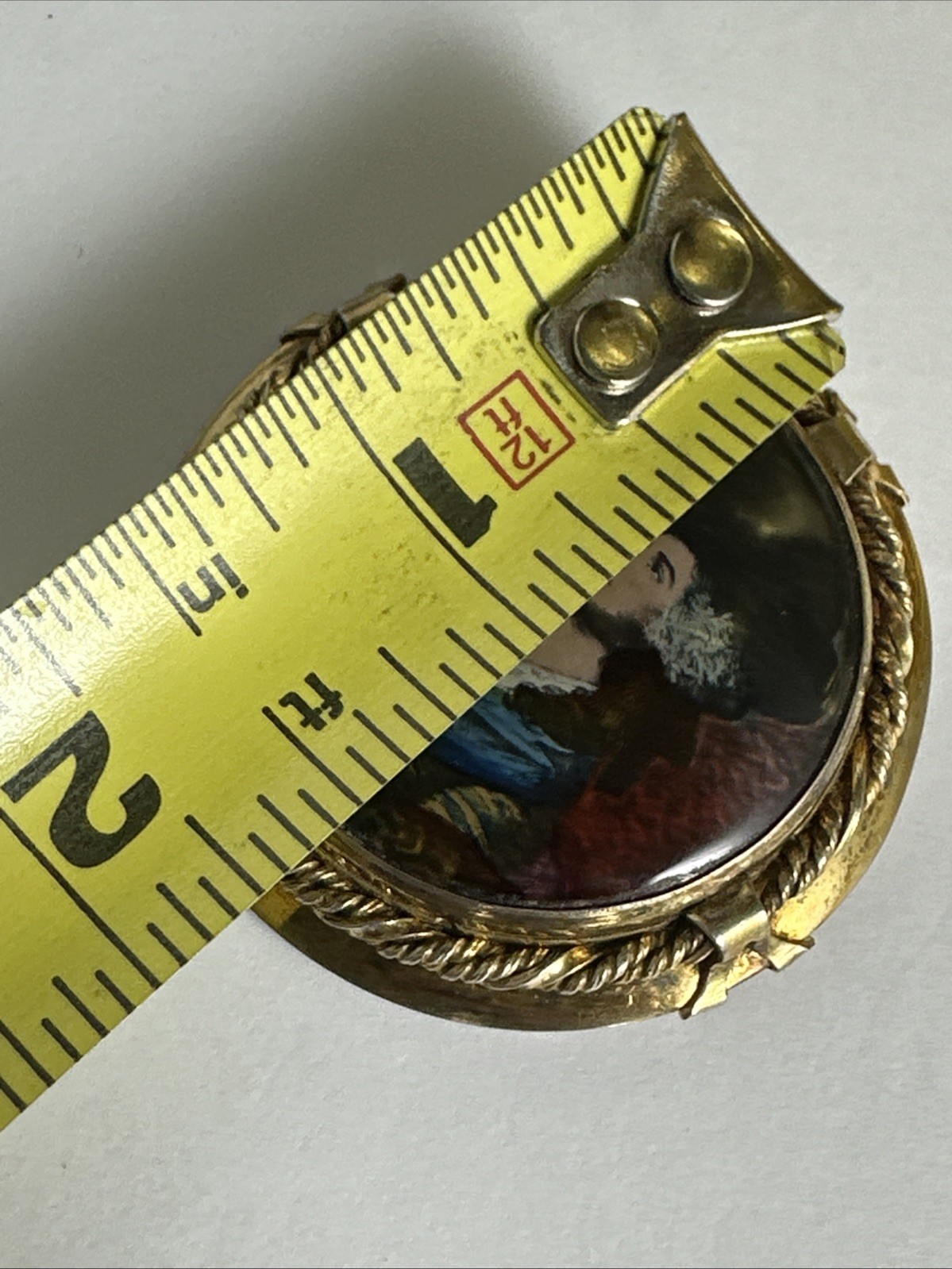 After Gainsborough gold over sterling silver made in England brooch