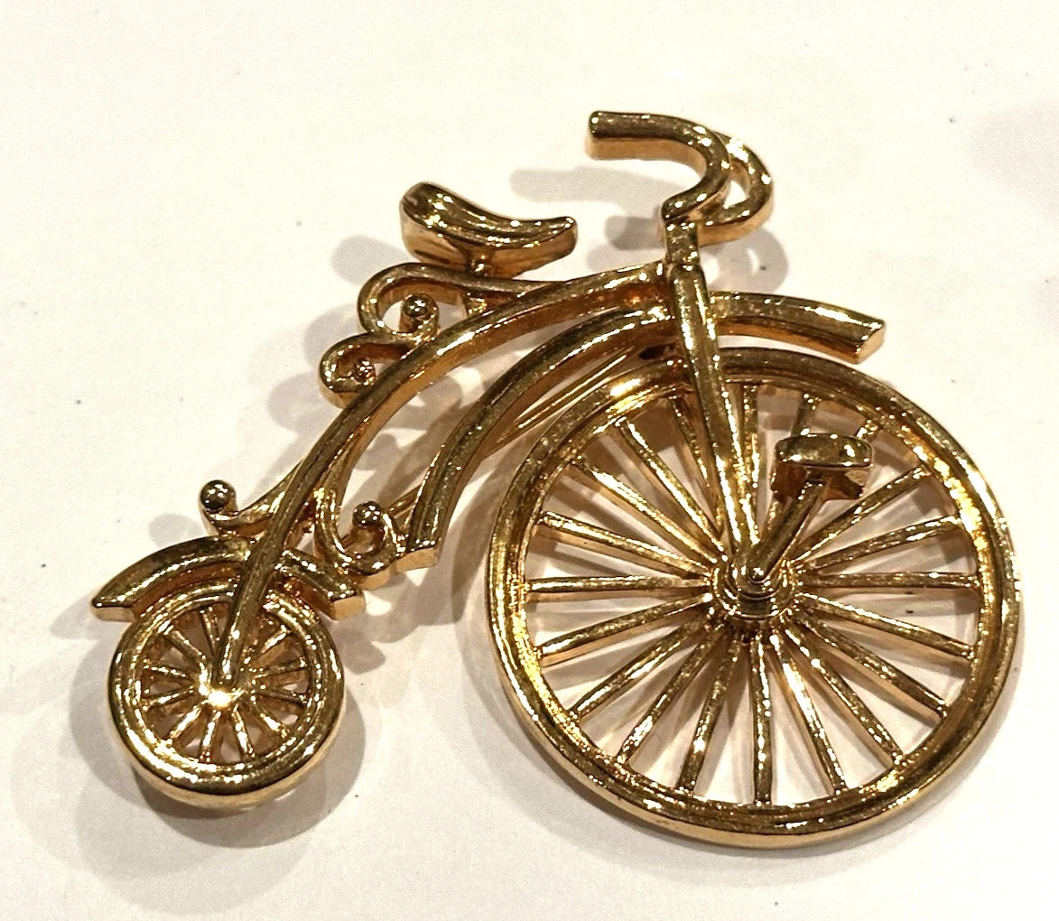 UNICYCLE SPINNER SAN FRAN TROLLEY CAR RHINESTONE UMBRELLA Vintage Brooch LOT 5