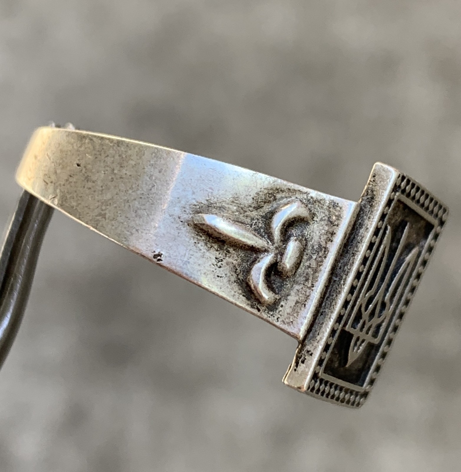 VTG Ukrainian Tryzub Ring Sterling Silver 925 Men’s Patriotic Gift / 5.21 gram.