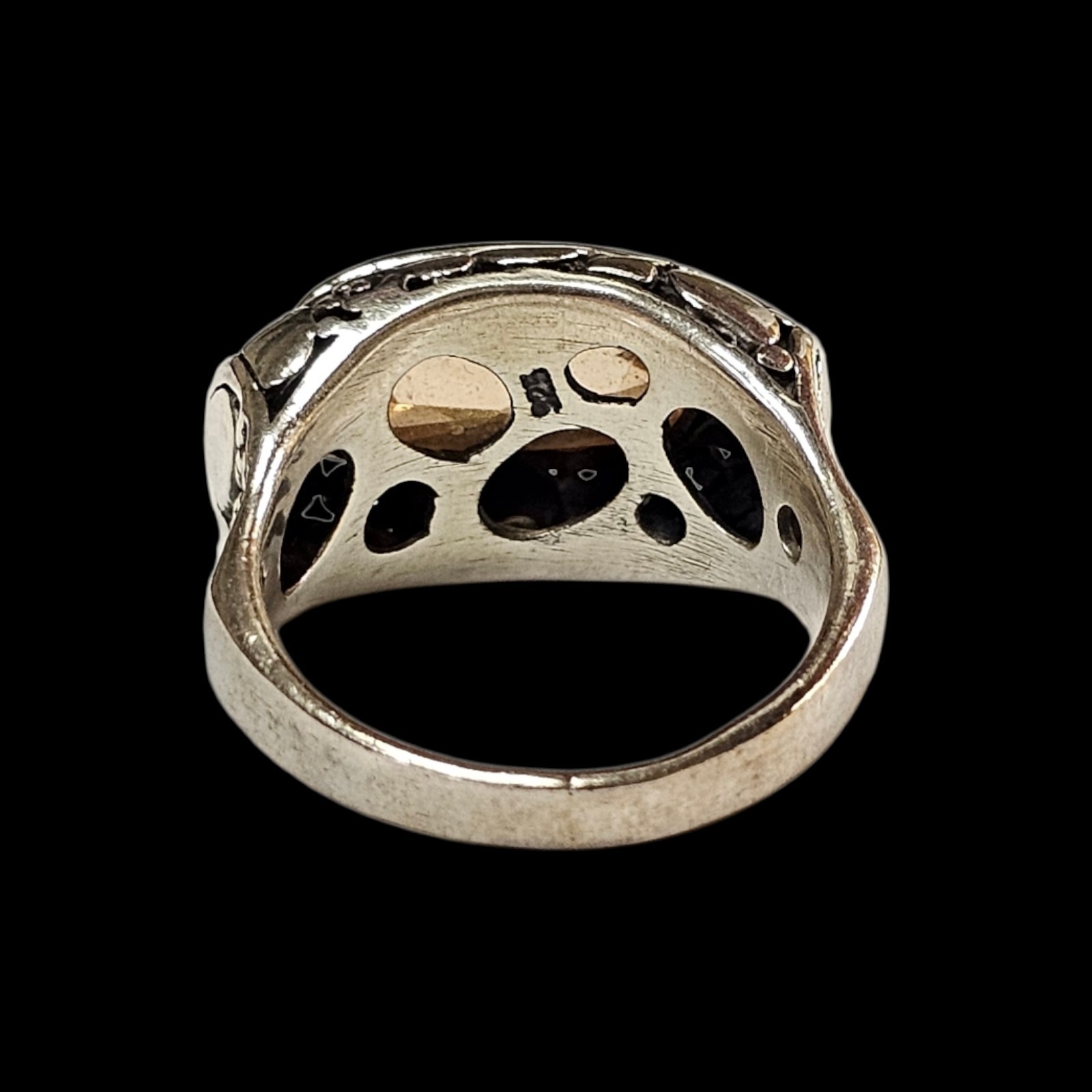 Vintage Cushion Cut Lemon Quartz Beaded Filigree 925 Sterling Ring Sz 9.25 10g
