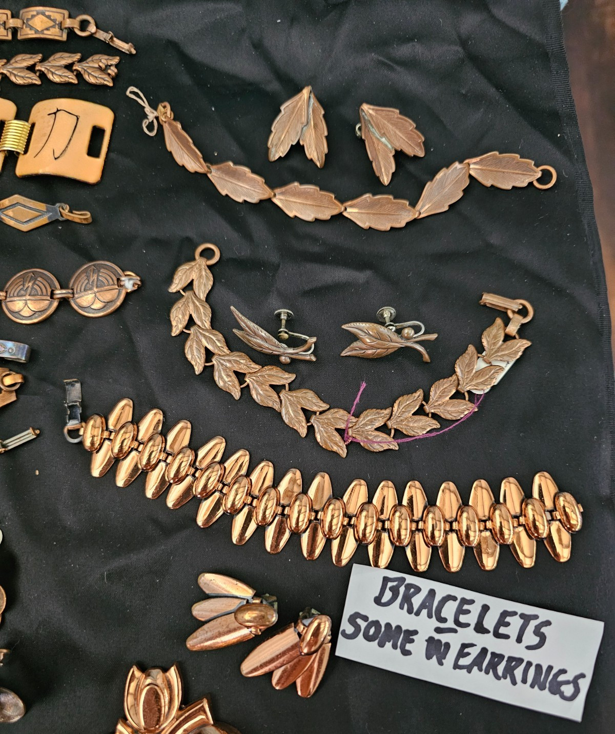 Estate Collection Vintage Copper Jewelry RENOIR Rebajes & More- 73 pcs