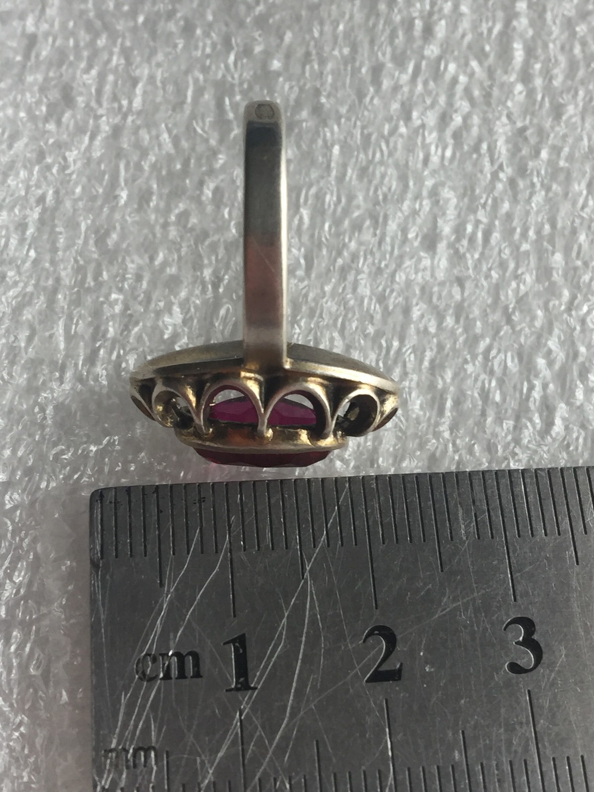 Tourmaline Rings silver 875 Russian Soviet Silver vintage USSR