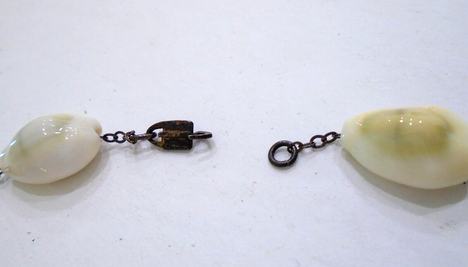 Vintage Sterling Silver Cowrie Shell Necklace Sea Shell Bracelet