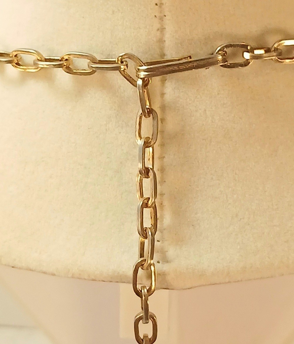 1960s Choker • Purple Lucite Cabochons, Blue AB Stones, And Faux Pearls