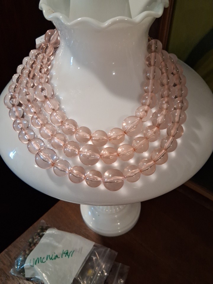 Sugarfix Acrylic Lucite Multi Strand Necklace