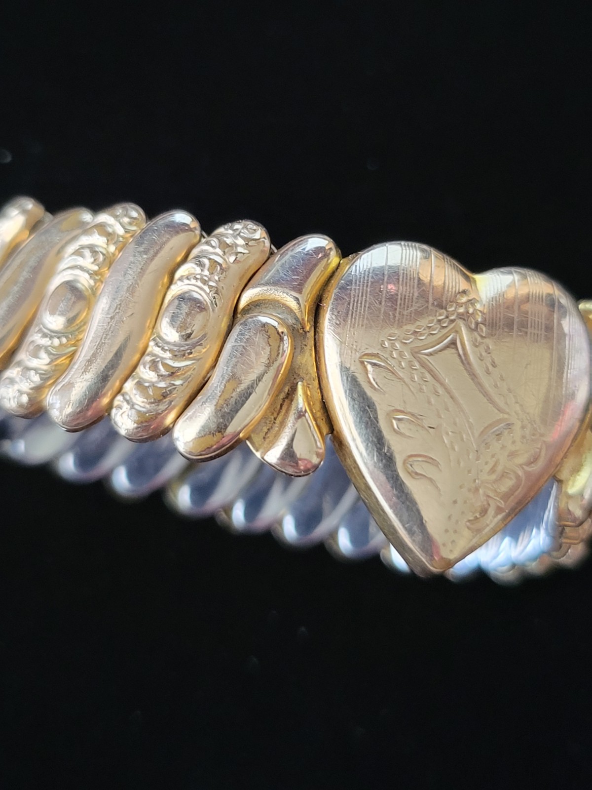Vintage Hall of Providence 12K GF SWEETHEART EXPANDING BRACELET