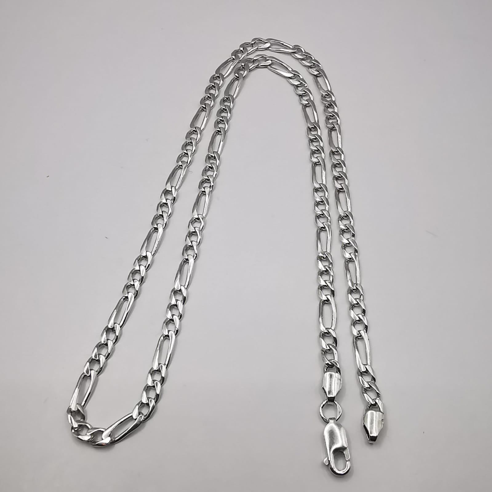 Vintage 925 Sterling Silver Signed Jewelry Chain 22.25in (56.5cm) 0.74oz