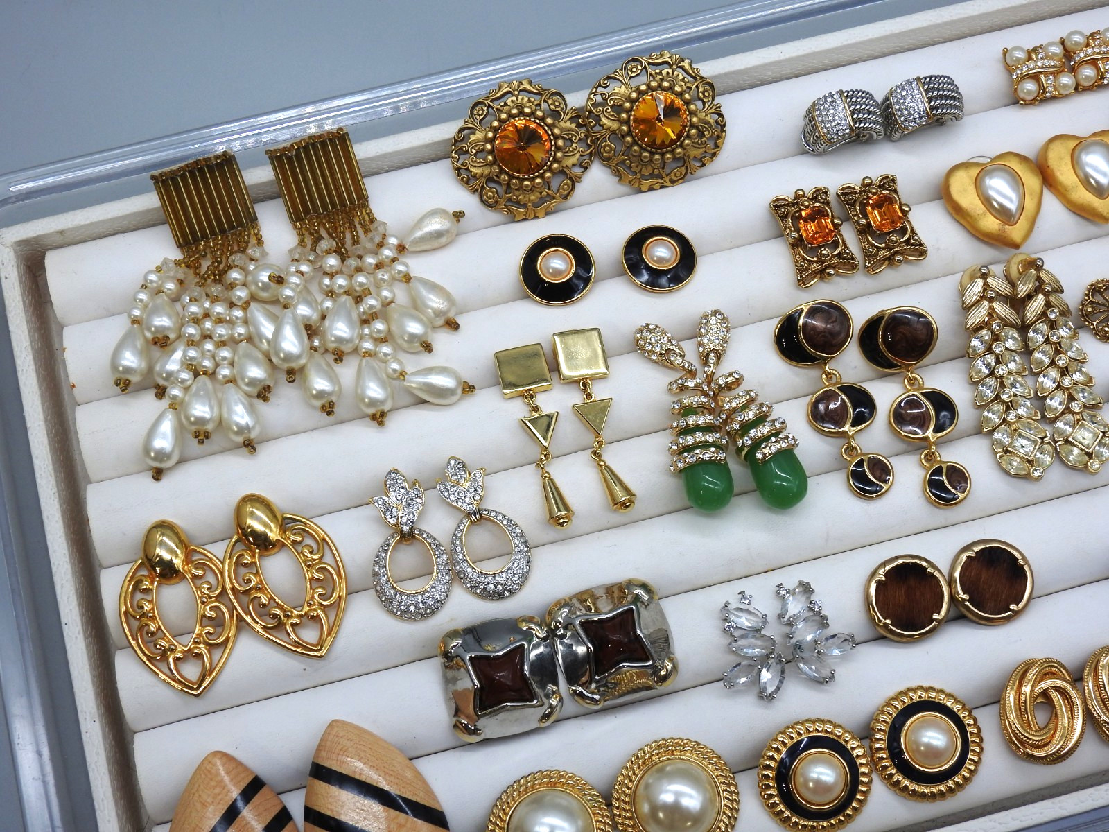 Vintage Now Lot Chunky Statement Earrings Dangle 80’s Costume Enamel Post