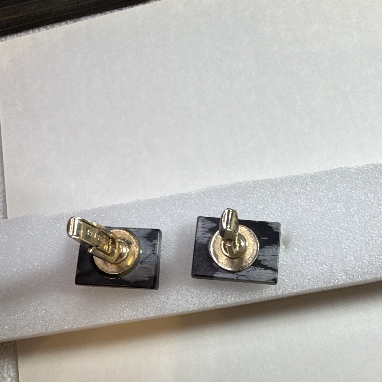 Vintage Cufflinks Lot 3 Pairs Red Glass Black Stone & Formal Dress Cufflinks