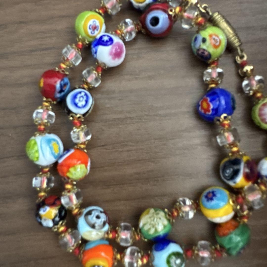 [Excellent Condition] Italy Venetian Glass Necklace, Italy, 45cm