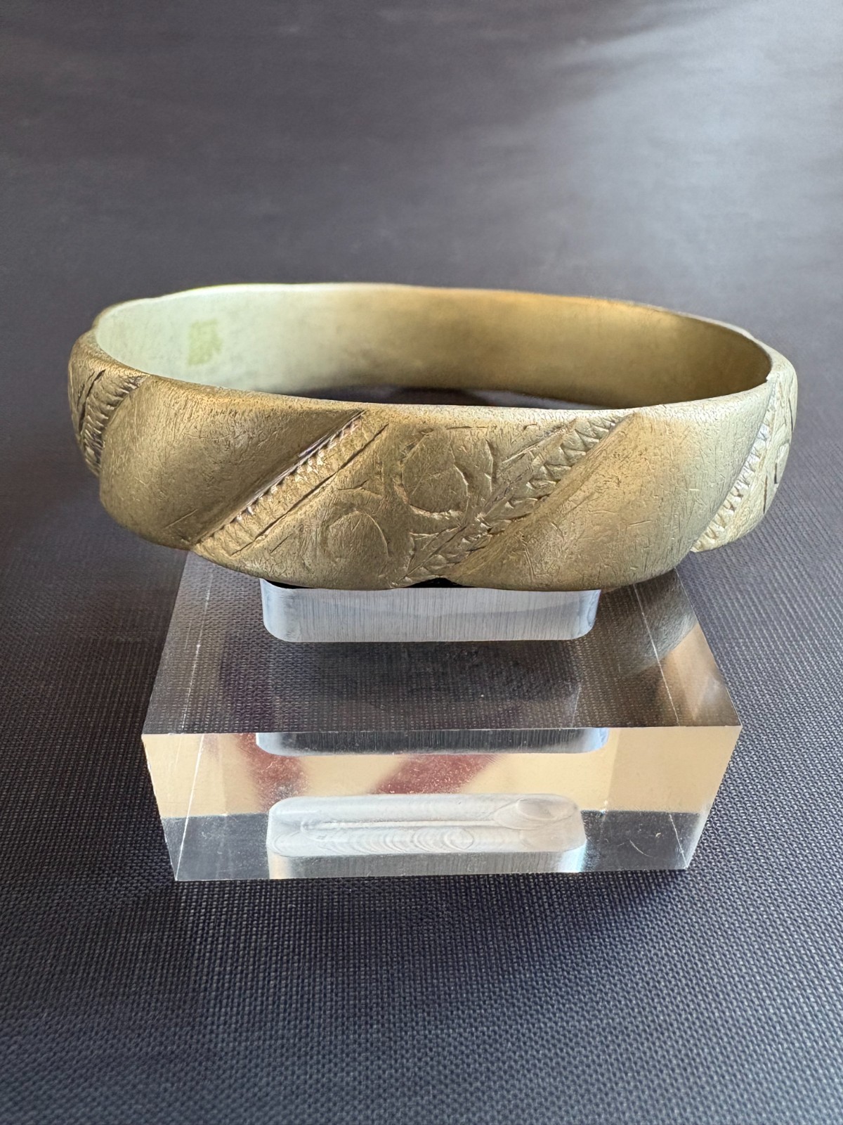 Antique Handmade Bronze Bracelet Old Berber Moroccan Bangle Tribal Ethnic Cuff