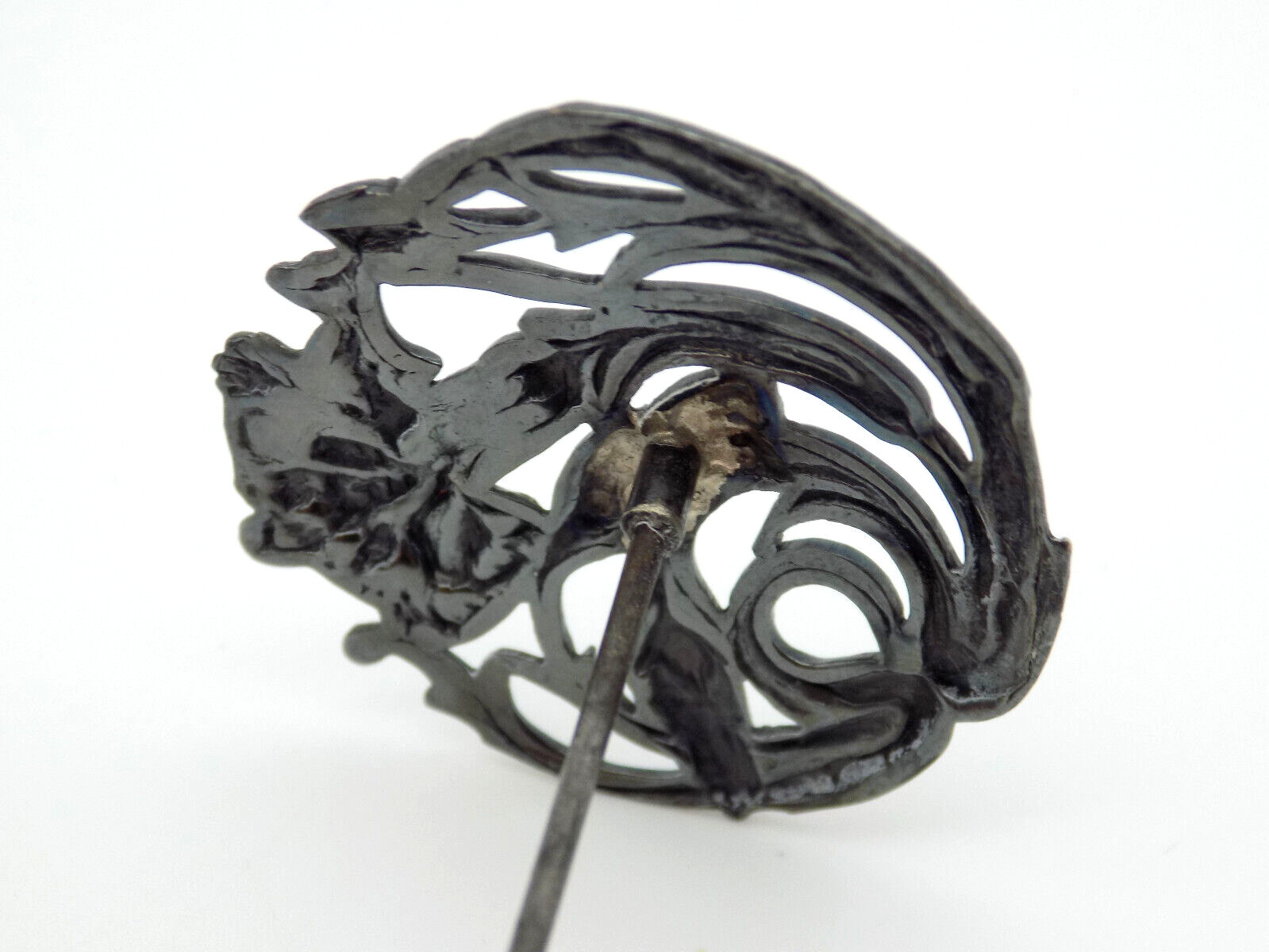 Antique James Deakin Sons Sterling Silver Carnation Flower Hat Stick Pin