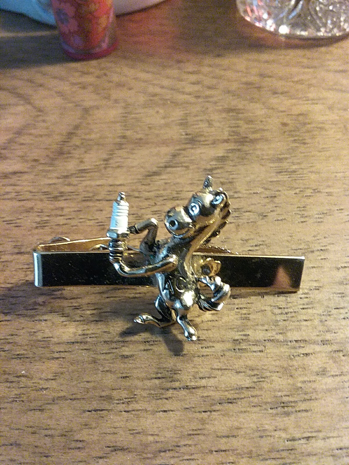 AC Spark Plug Donkey Men’s Tie Clip Vintage