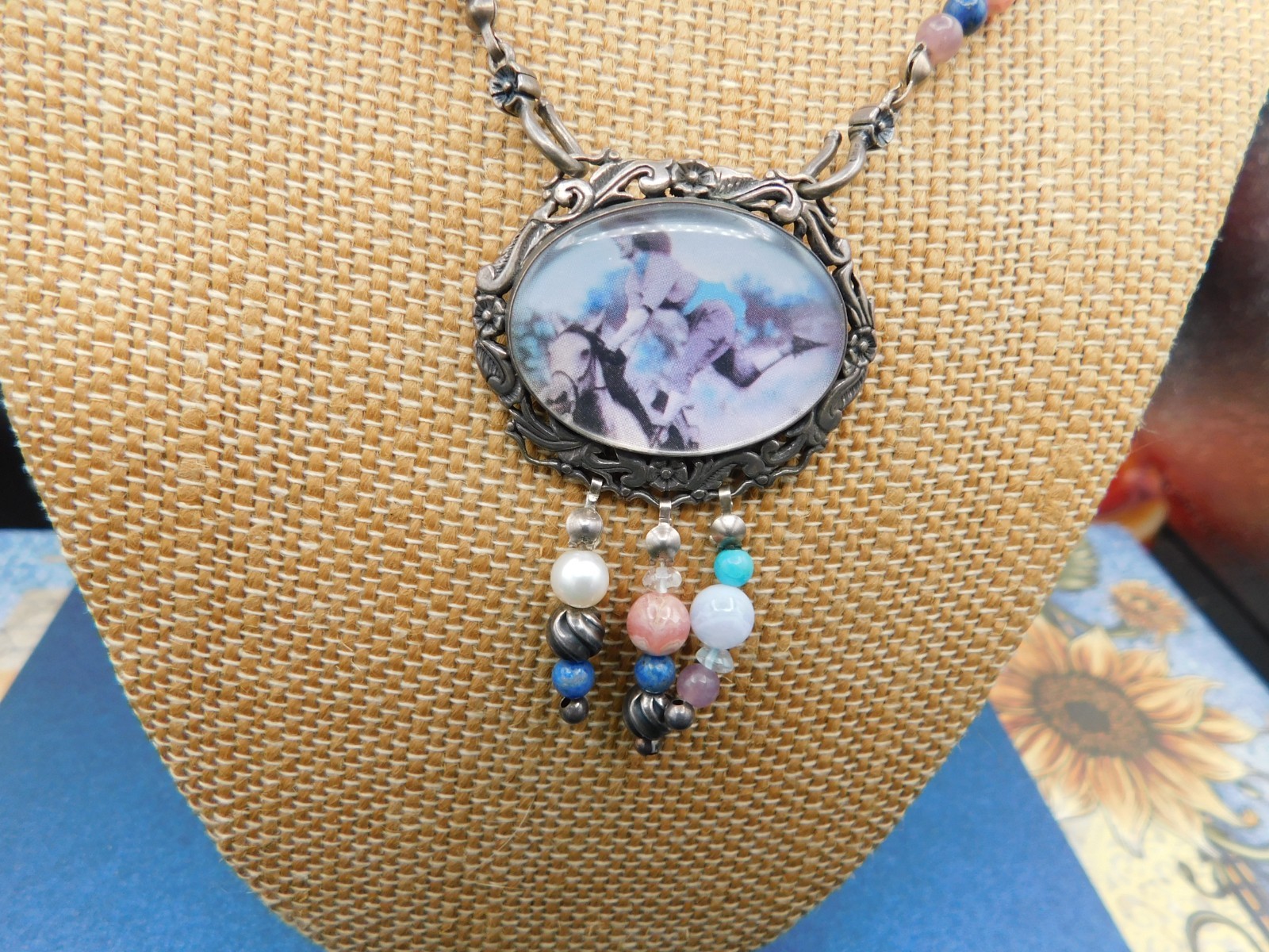 sterling jewelry lot Rare Carolyn pollack horses pictures set neck bracelet
