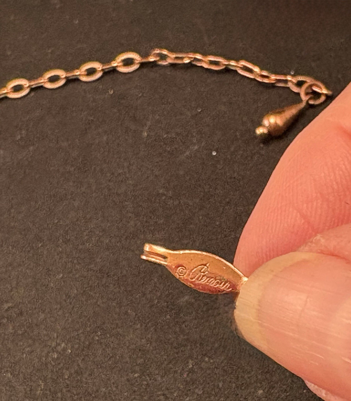 Vtg Renoir Copper 18” Rectangular Links Choker Double Necklace Clip Earring Set