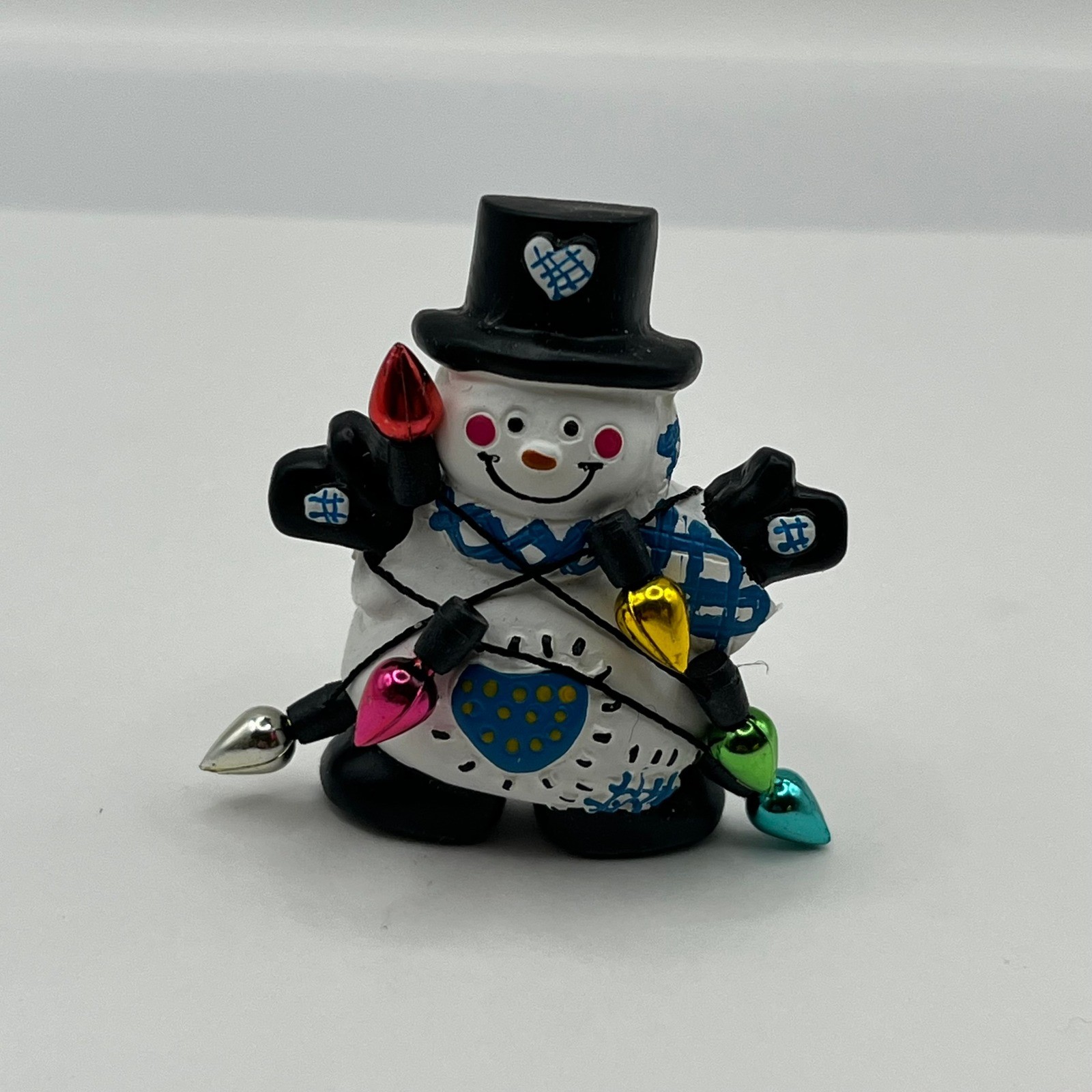 VTG Yuletide D’Lights Snowman Pin Christmas Light String Brooch A.D.M #YT-LB109