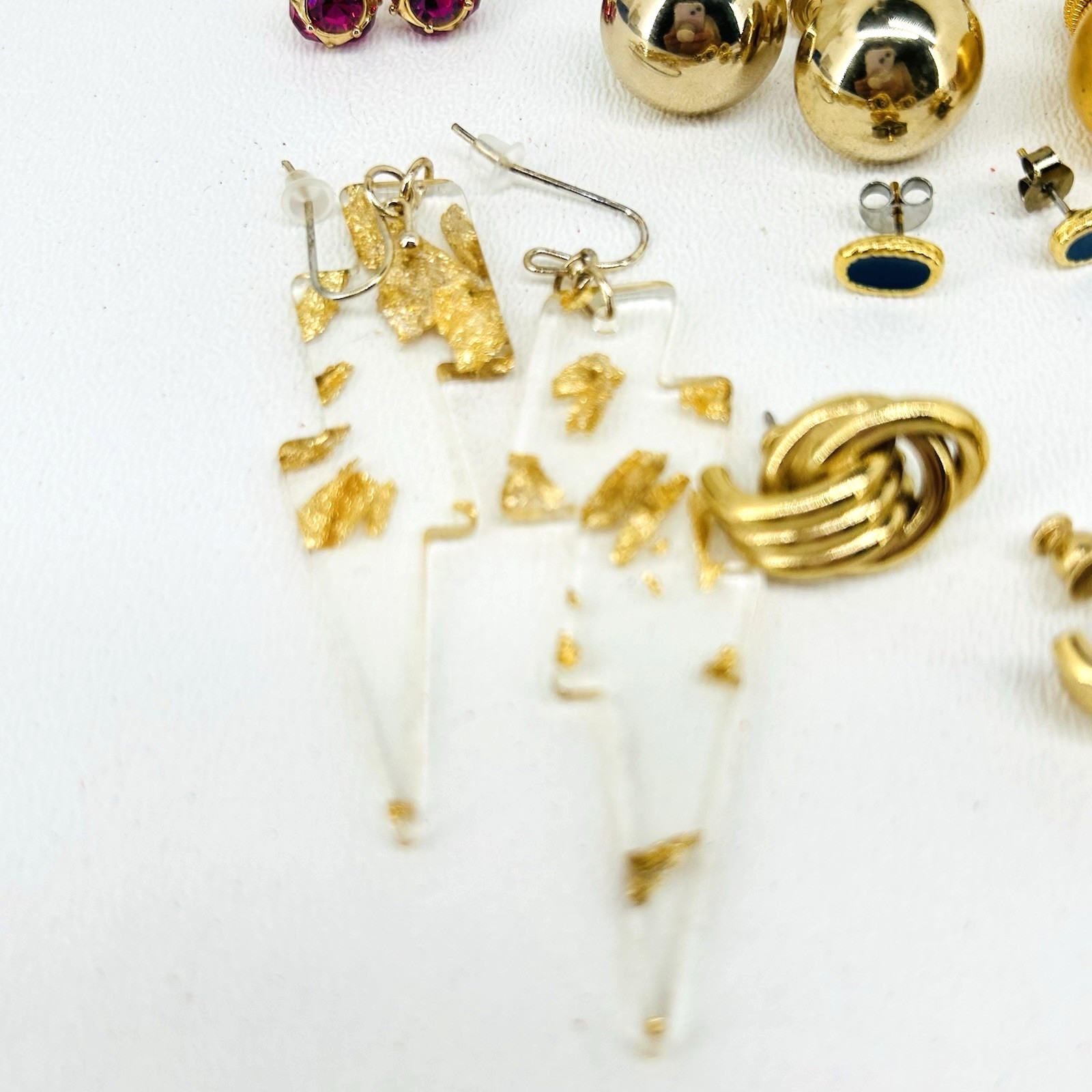 Lot 23 Pairs of Vintage to Modern Assorted Earrings Different Styles and Shapes