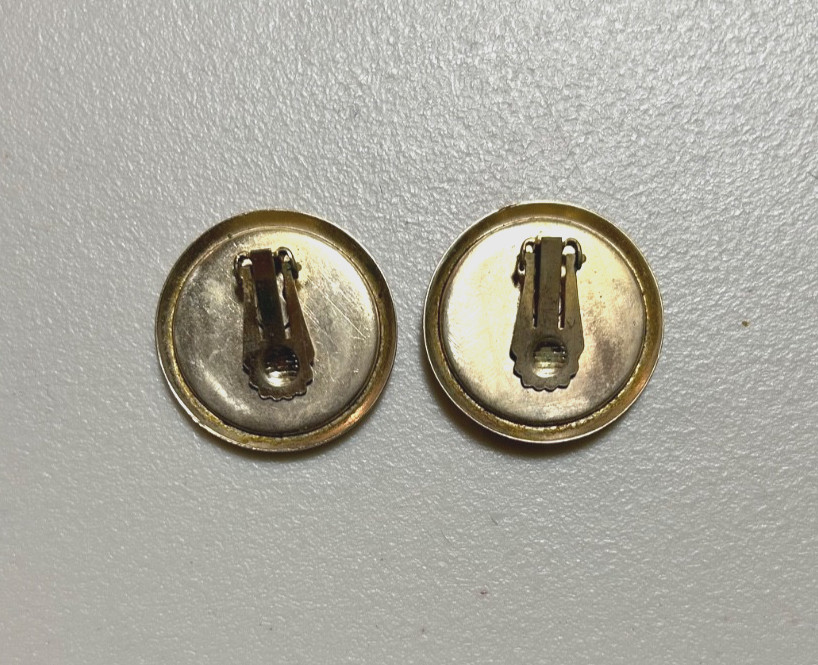 Vintage Round Retro Leopard Faux Fur Clip On Earrings