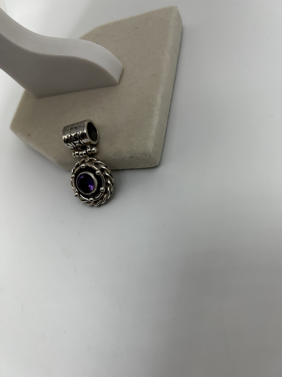 Vintage Southwestern Style Silver And Purple Pendant Jewelry