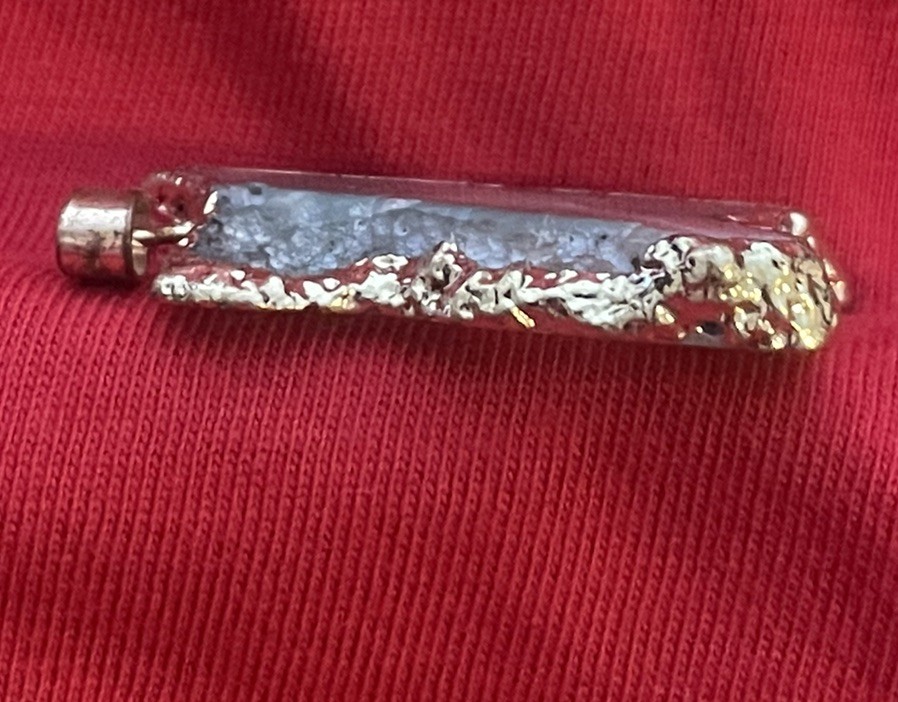 Green Slice Geode Agate Pendant Setting-Handmade (1)