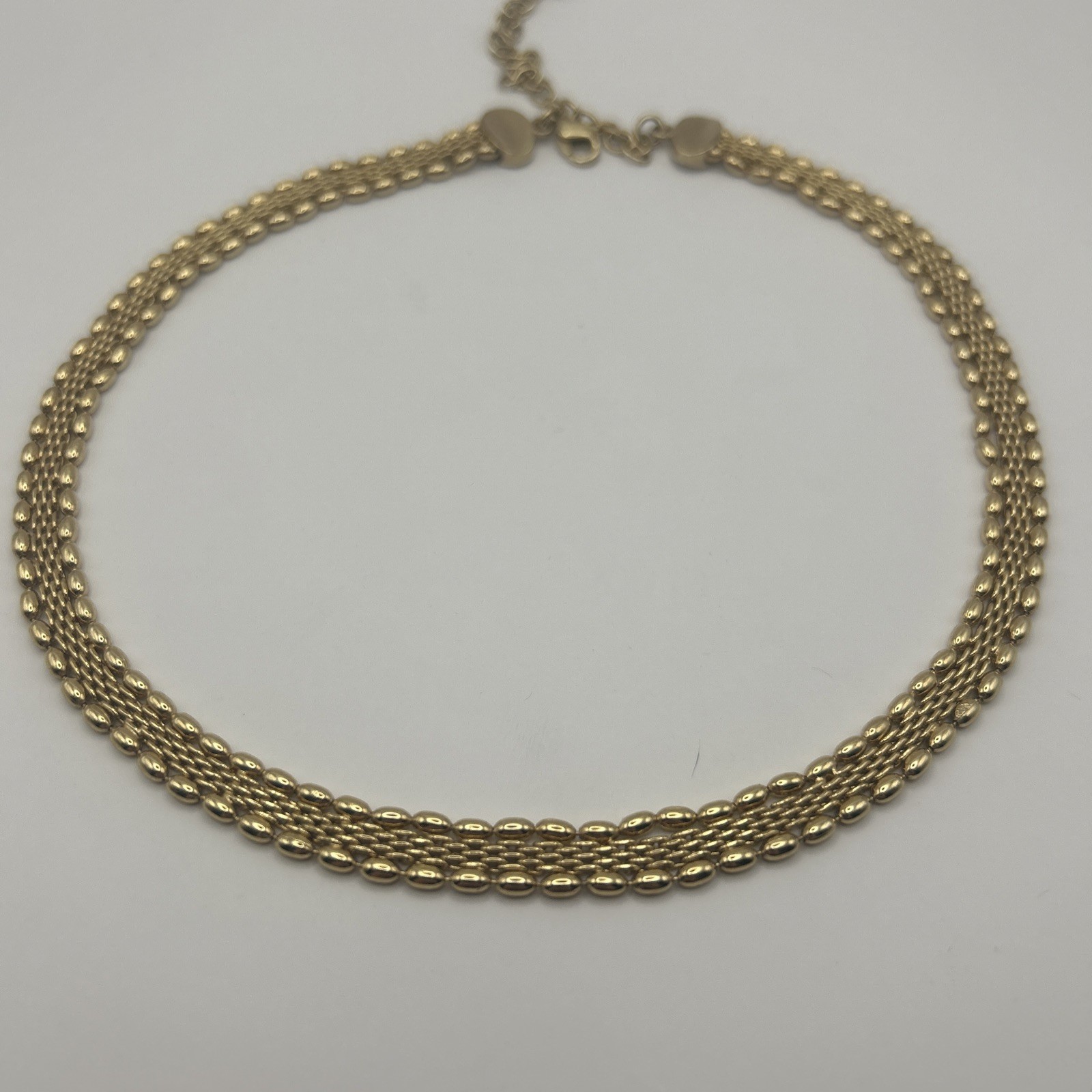 Monet 6mm Wide Flat Wheat Chain Goldtone Necklace – 19”