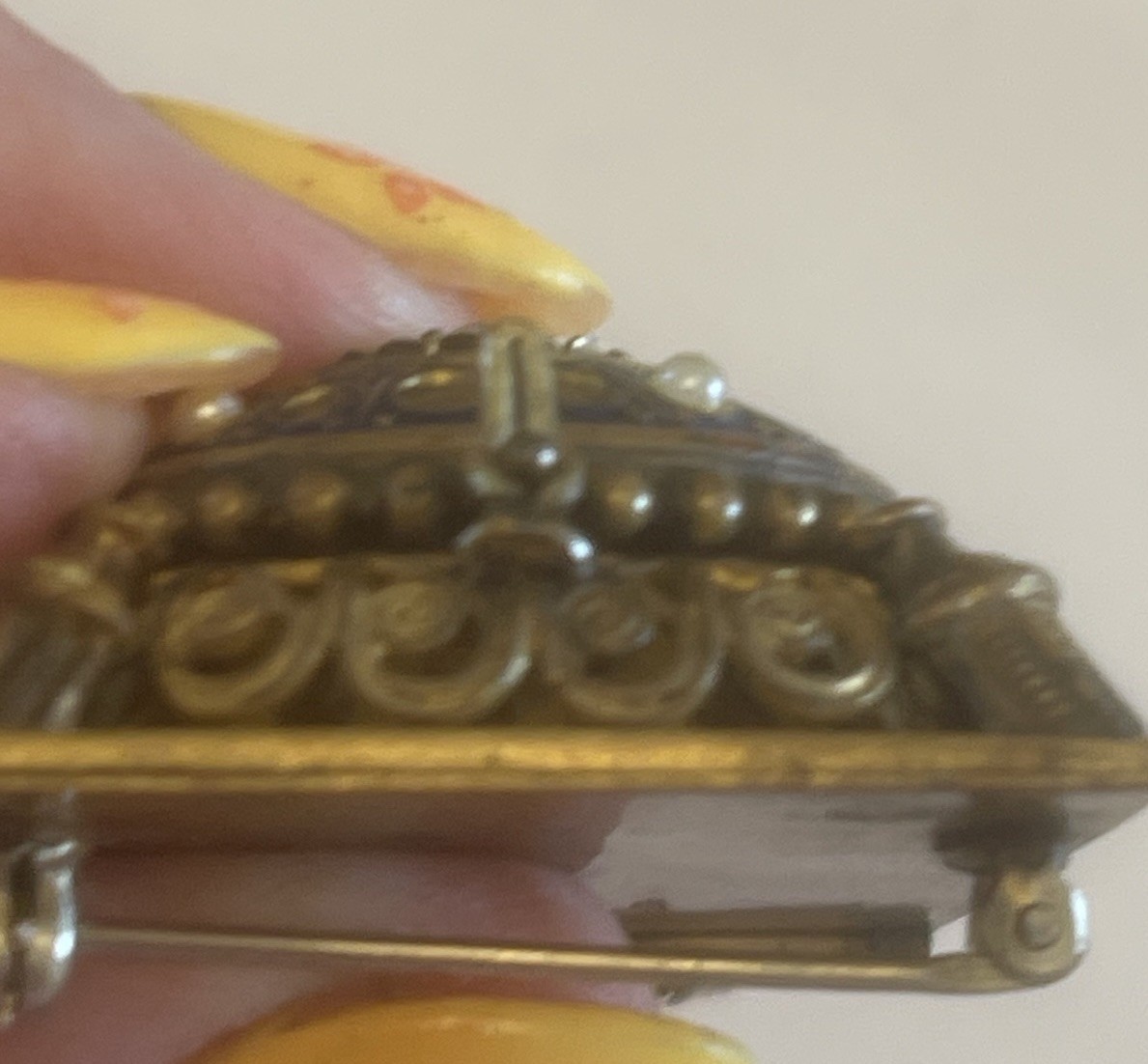 Vintage Walter Lampl Manual Watch Brooch Gold Tone (Filled?) Works/ Keeps Time