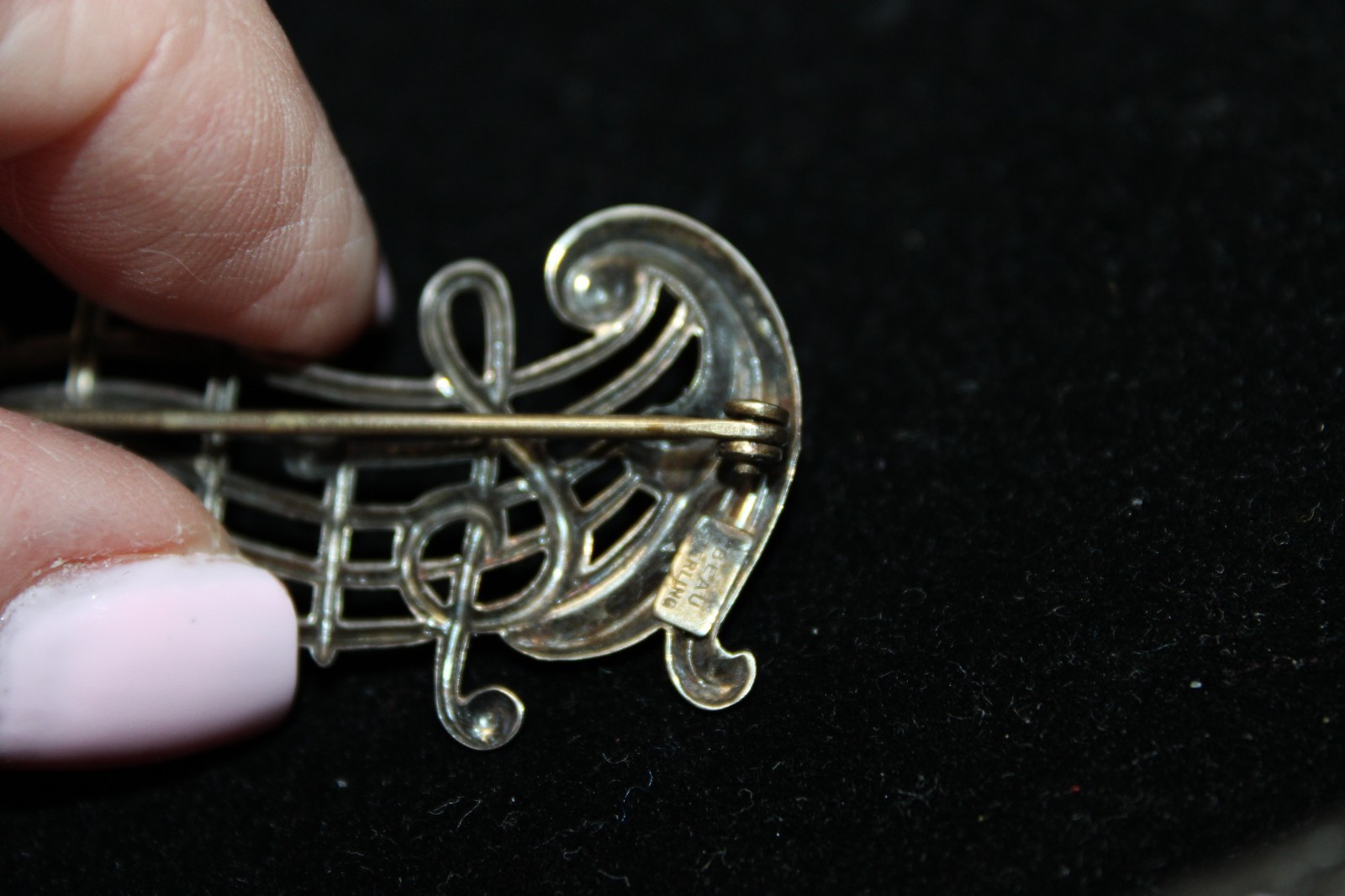 VTG (8) STERLING MUSICAL NOTES THEME PINS BROOCHES LOT LANG, BEAU, ETC. 36g