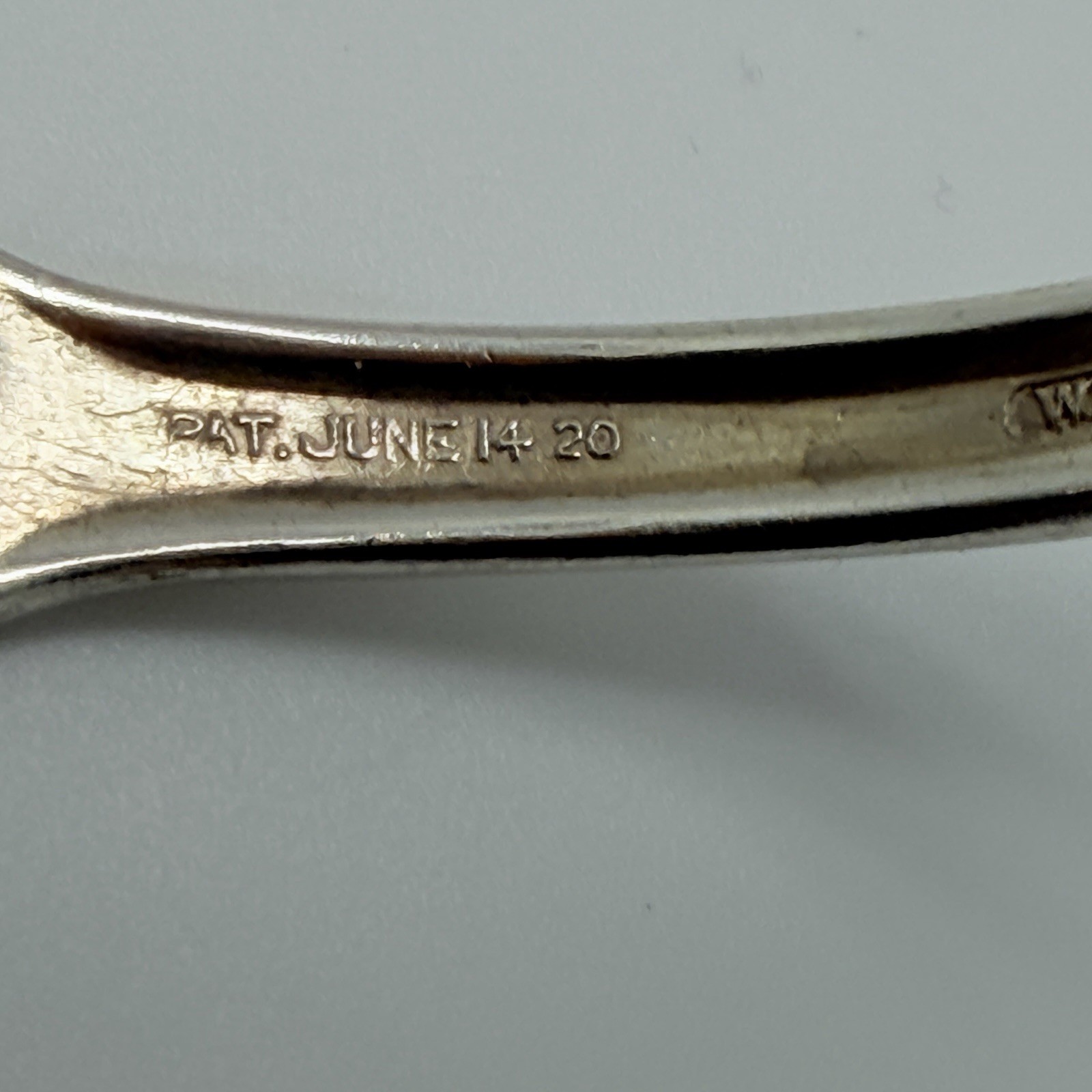 Vintage Antique Silverware Jewelry Fork Bracelet Wm Rogers 1920 Artisan Cuff