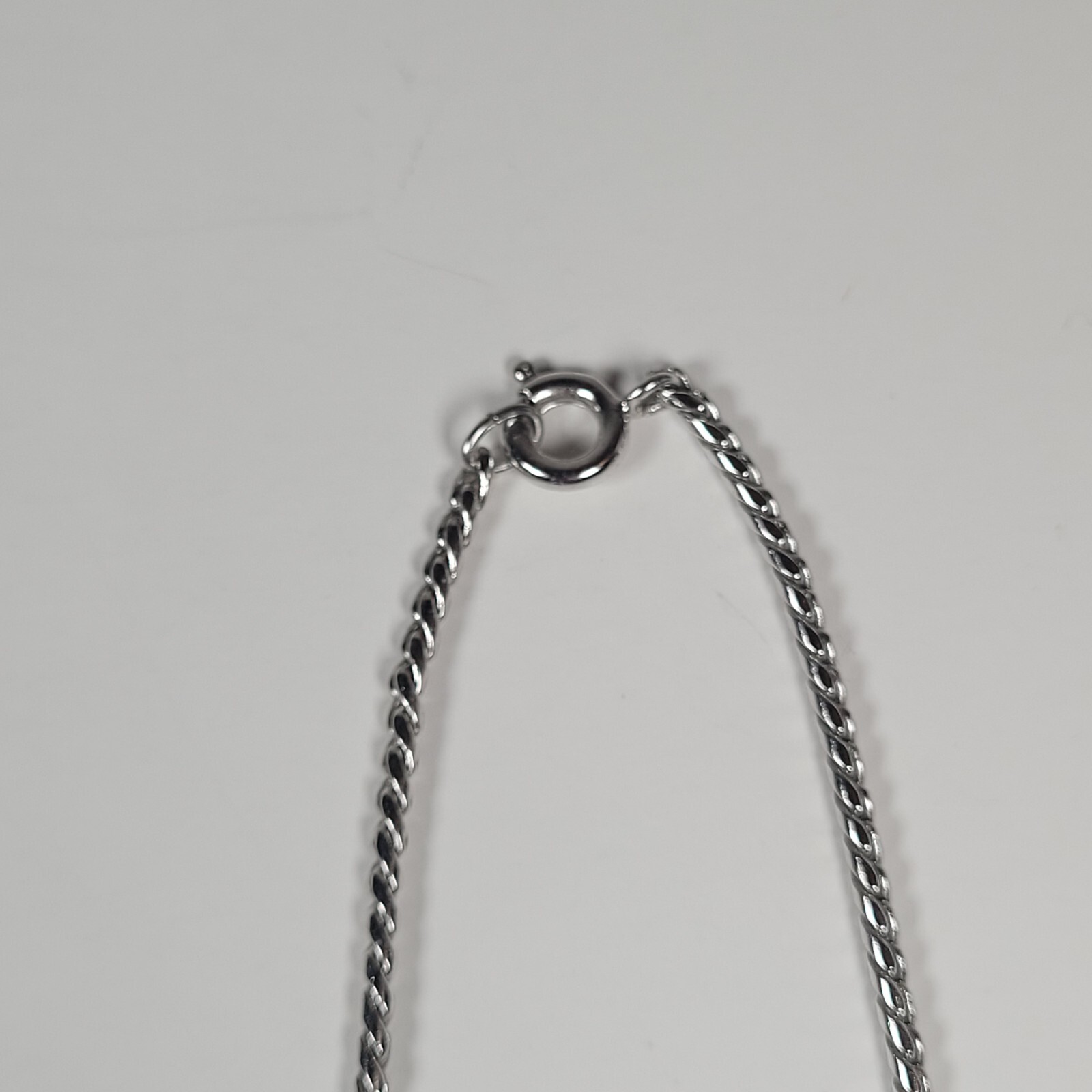 Choker Necklace Lot of 2 Silver Tone with White or Clear Rhinestones Vintage
