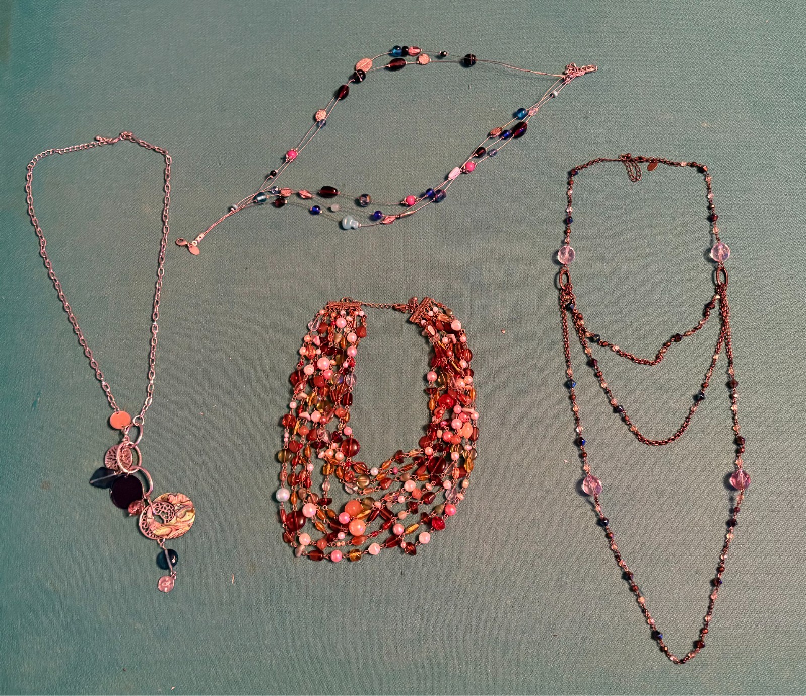 Lia Sophia Lot of 4 Vintage Necklaces With Boxes